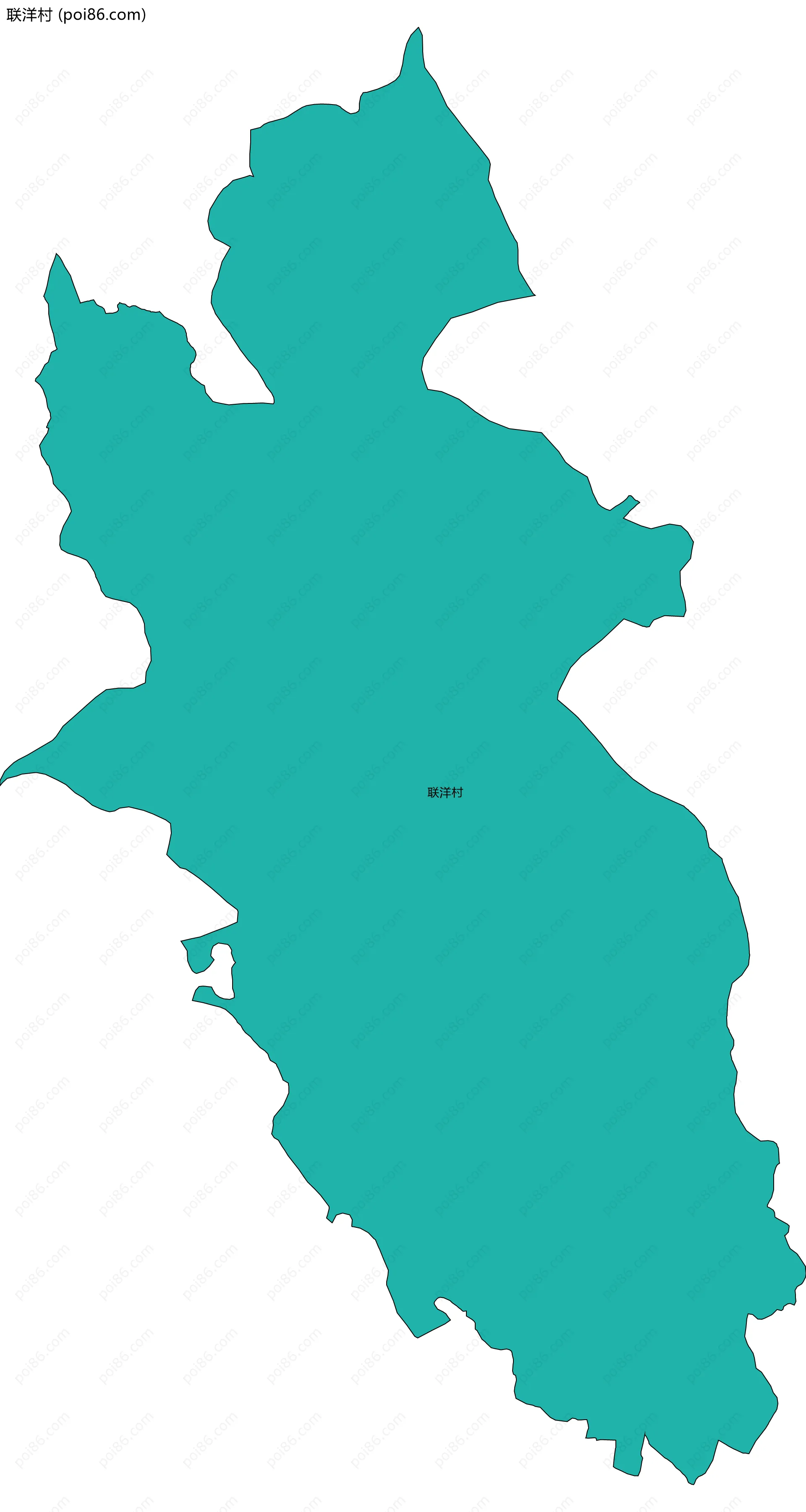 联洋村边界地图