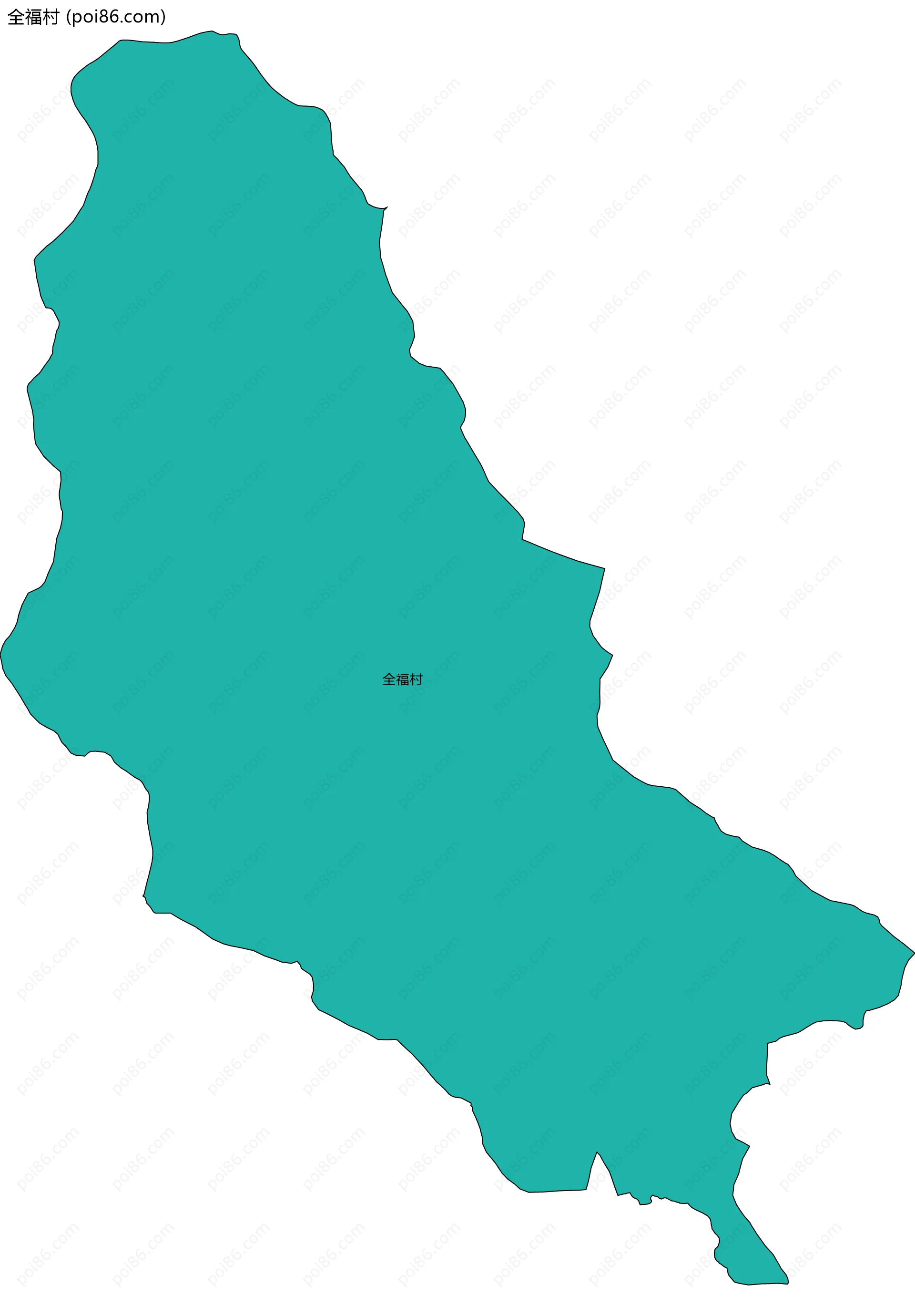 全福村边界地图