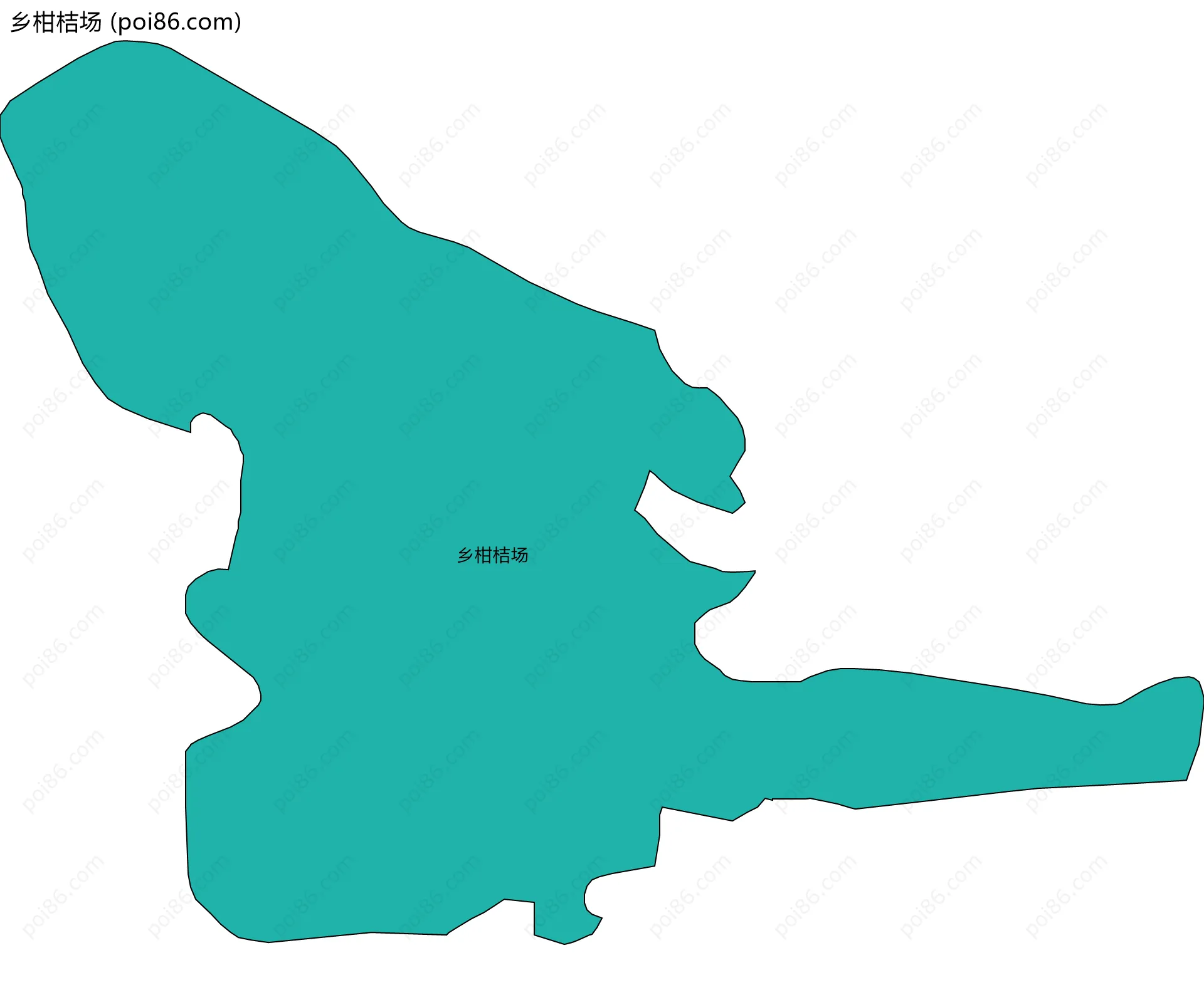 乡柑桔场边界地图