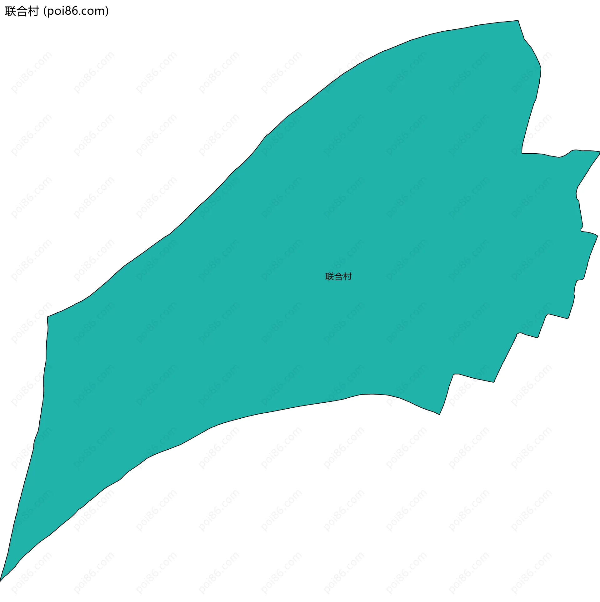 联合村边界地图