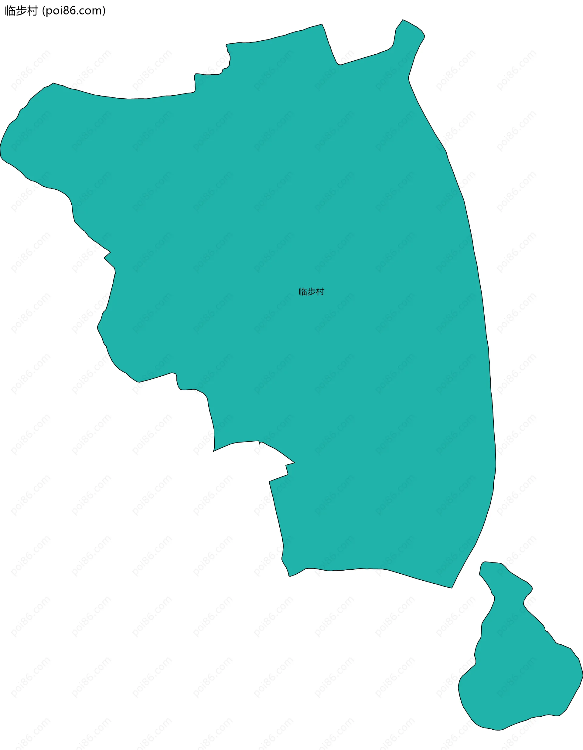 临步村边界地图