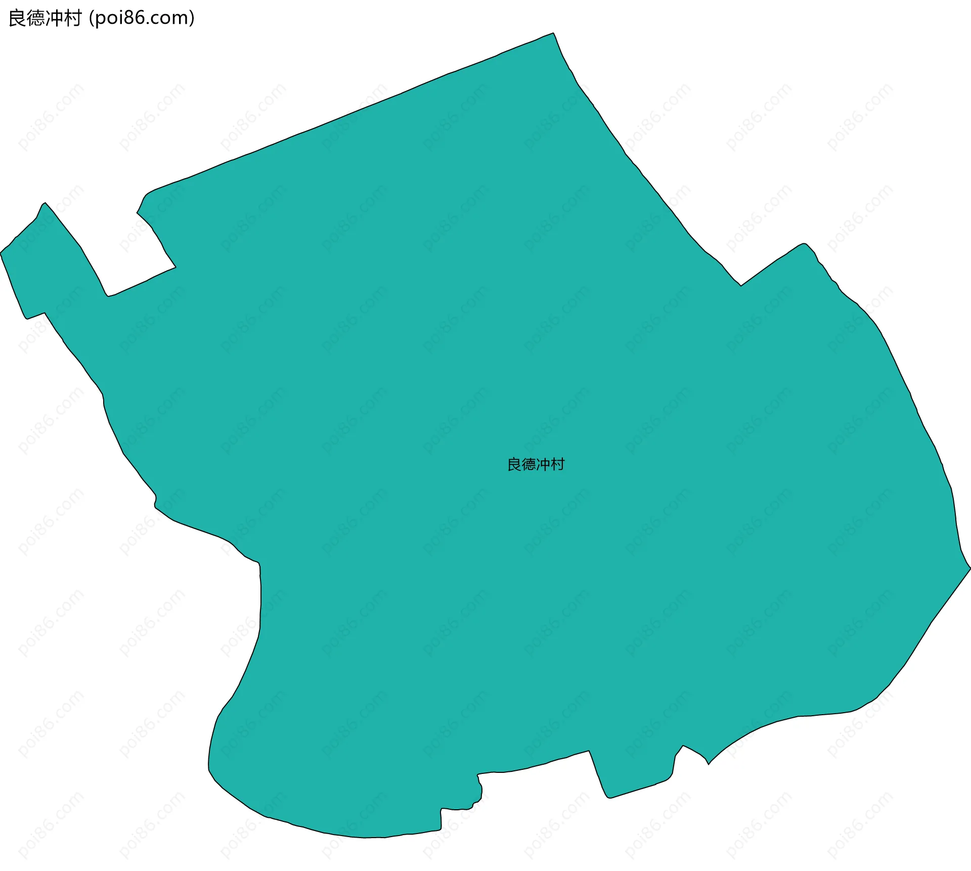 良德冲村边界地图