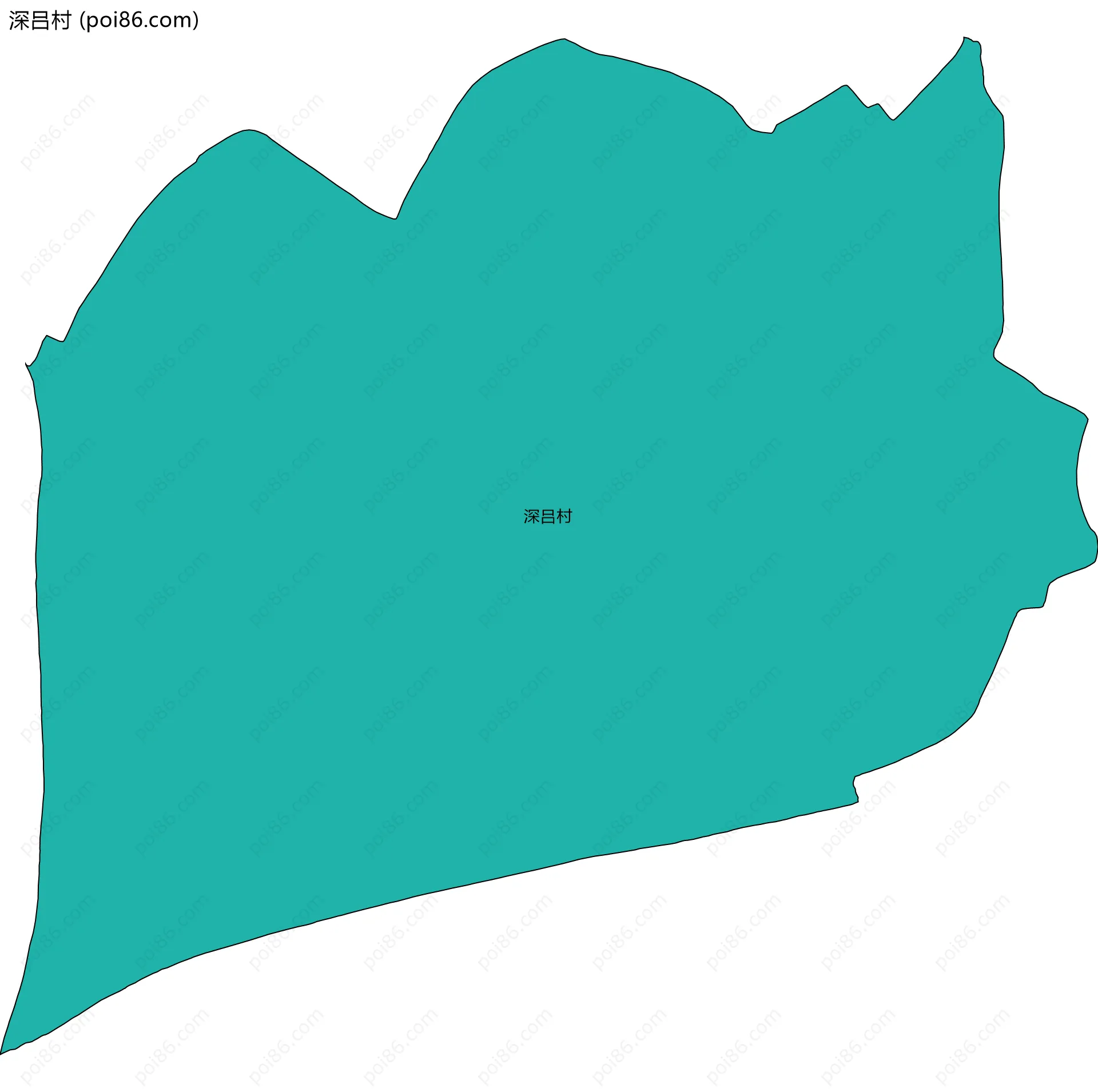 深吕村边界地图