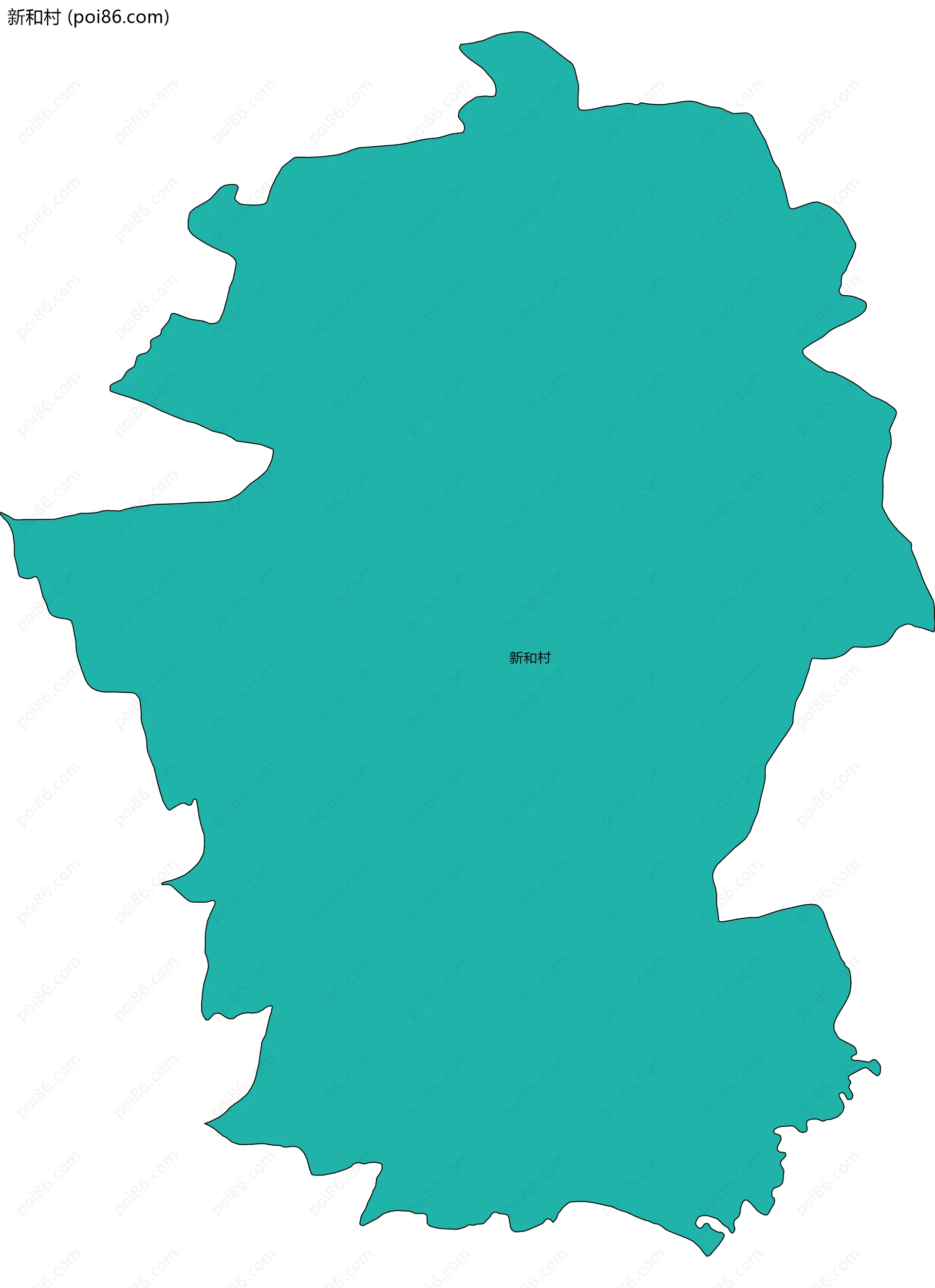 新和村边界地图