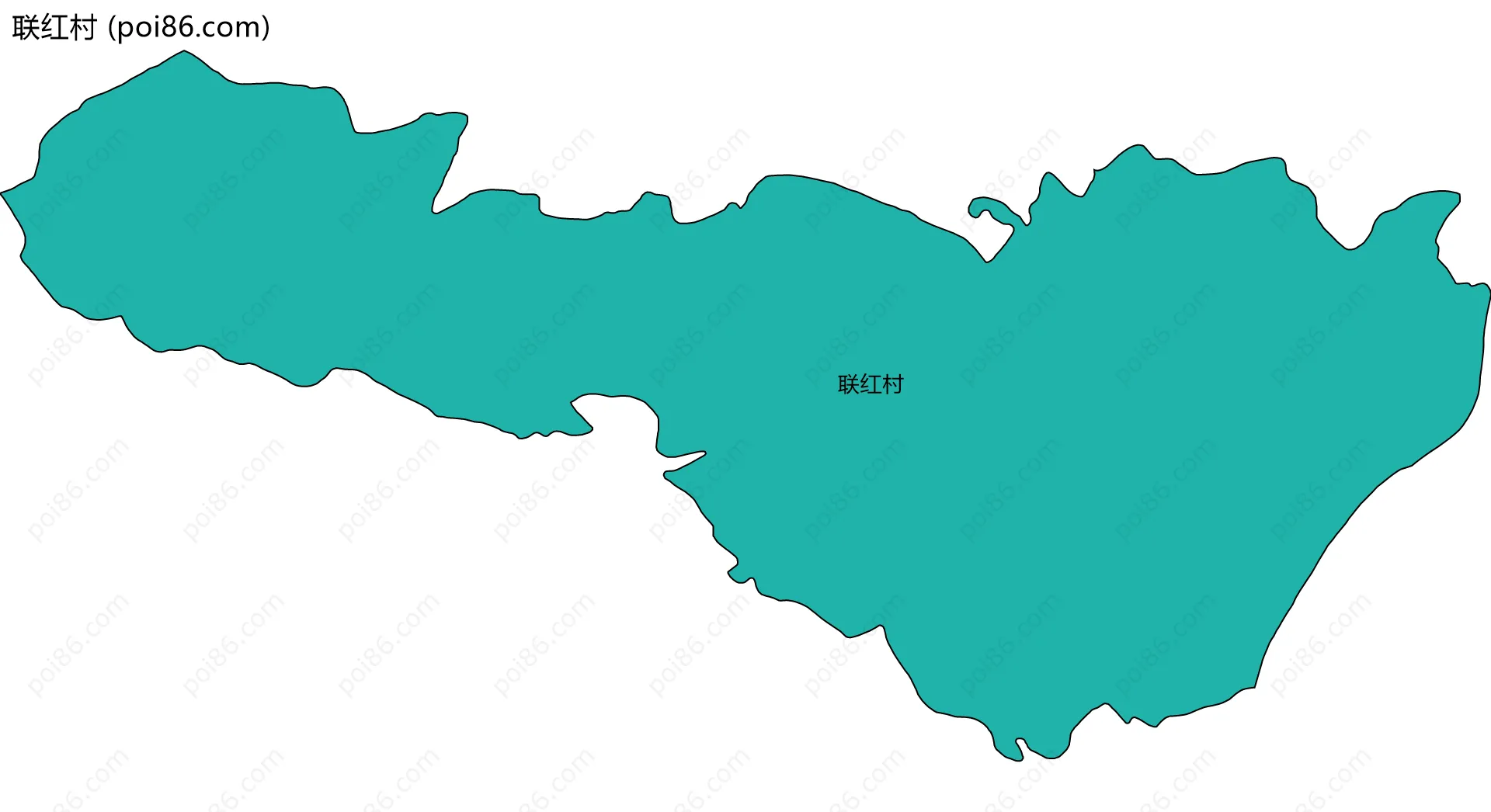 联红村边界地图