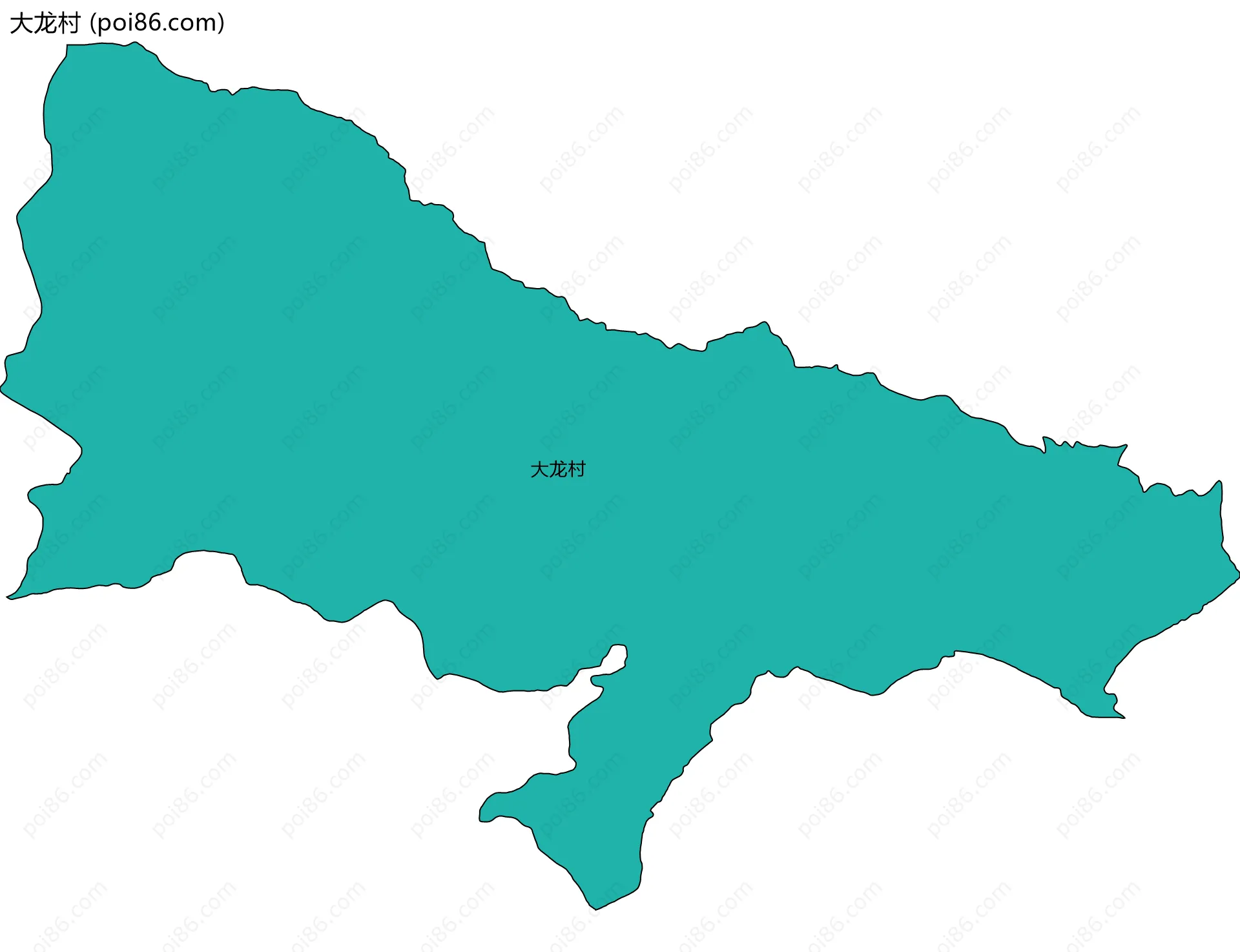 大龙村边界地图