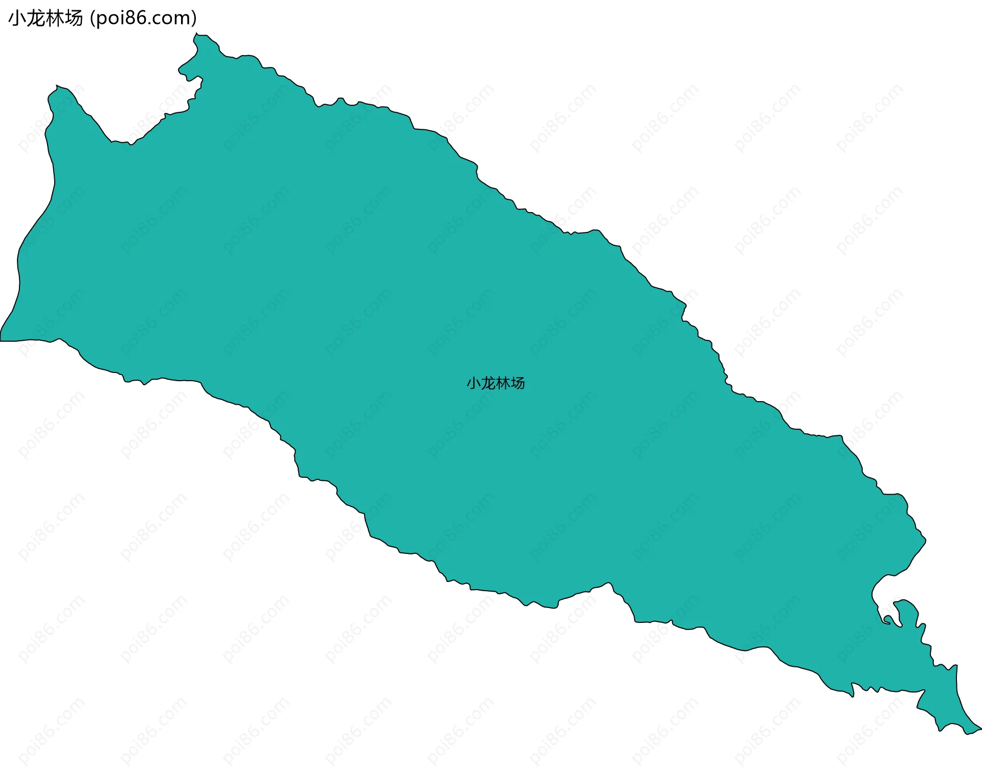 小龙林场边界地图