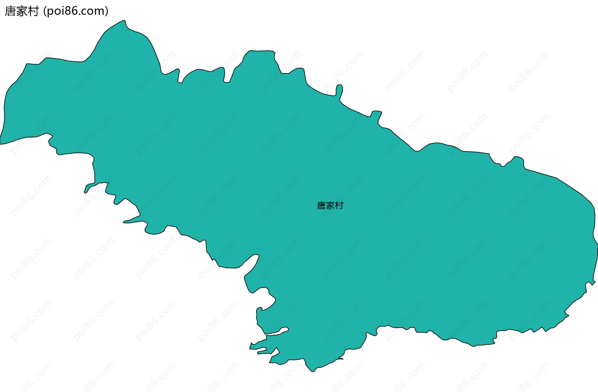 唐家村边界地图