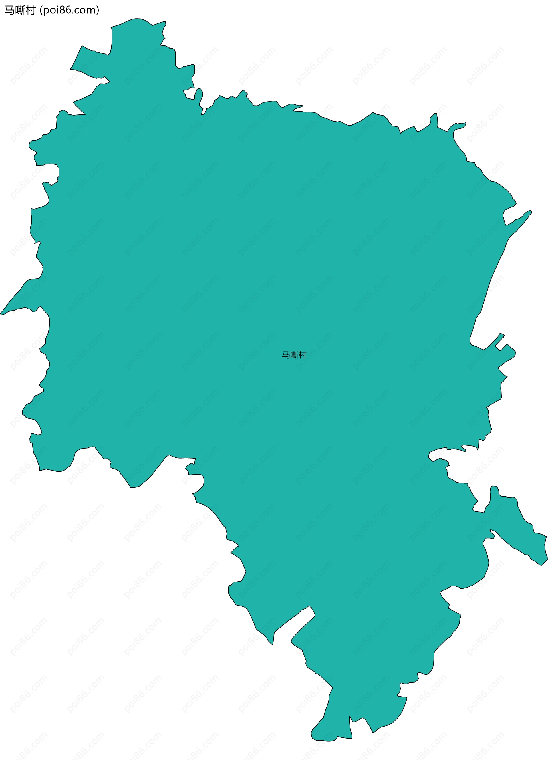 马嘶村边界地图