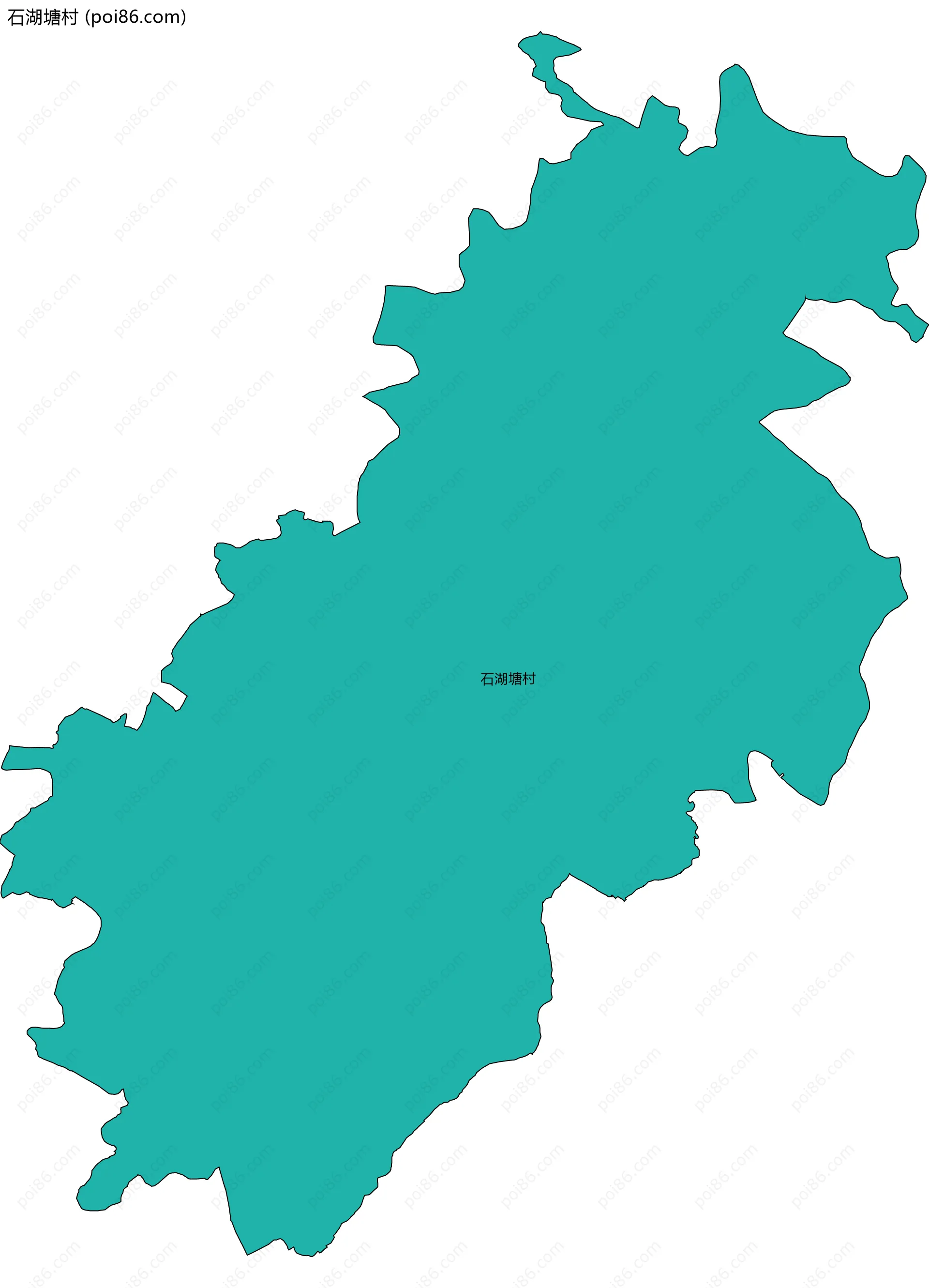 石湖塘村边界地图