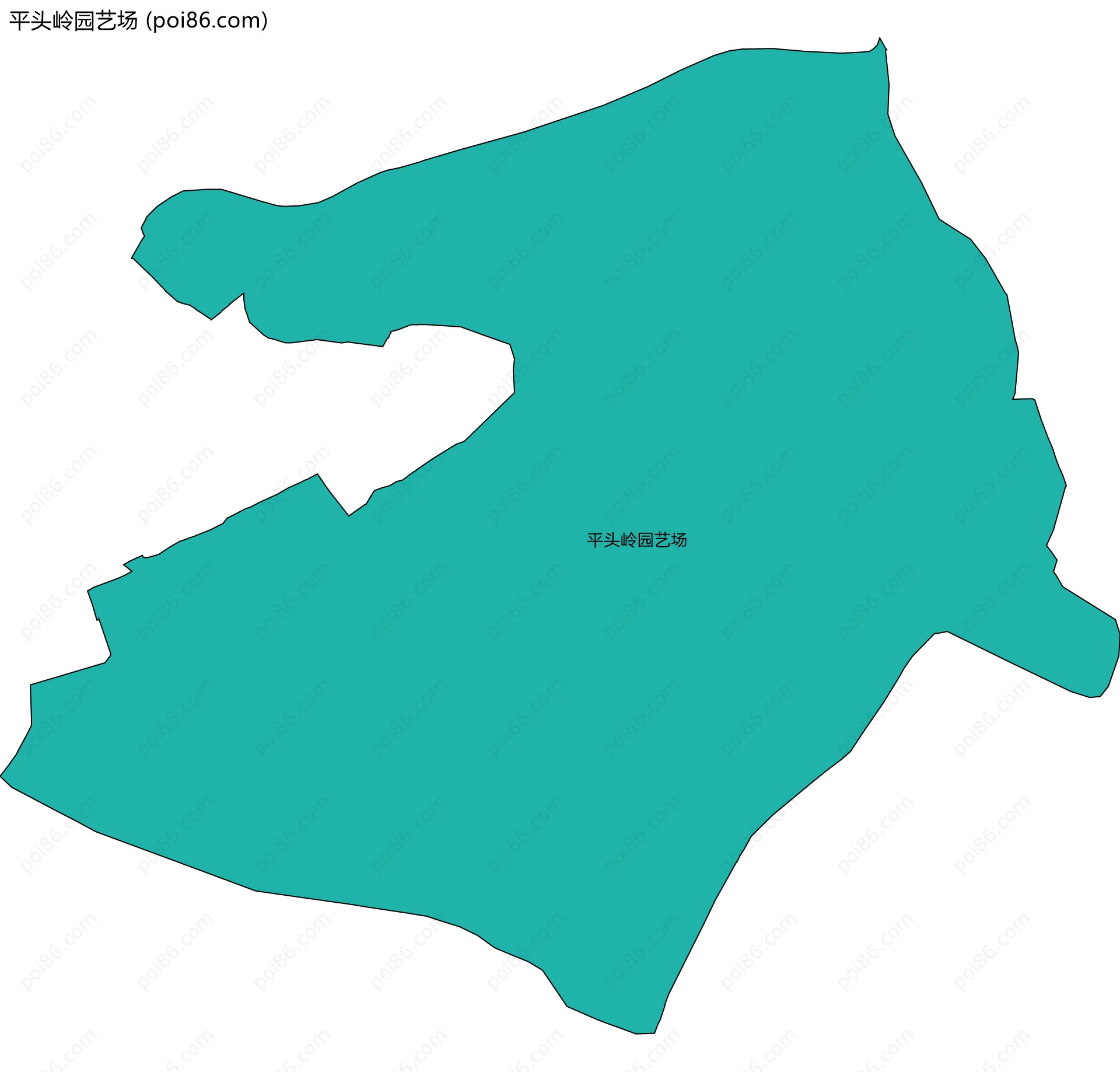平头岭园艺场边界地图