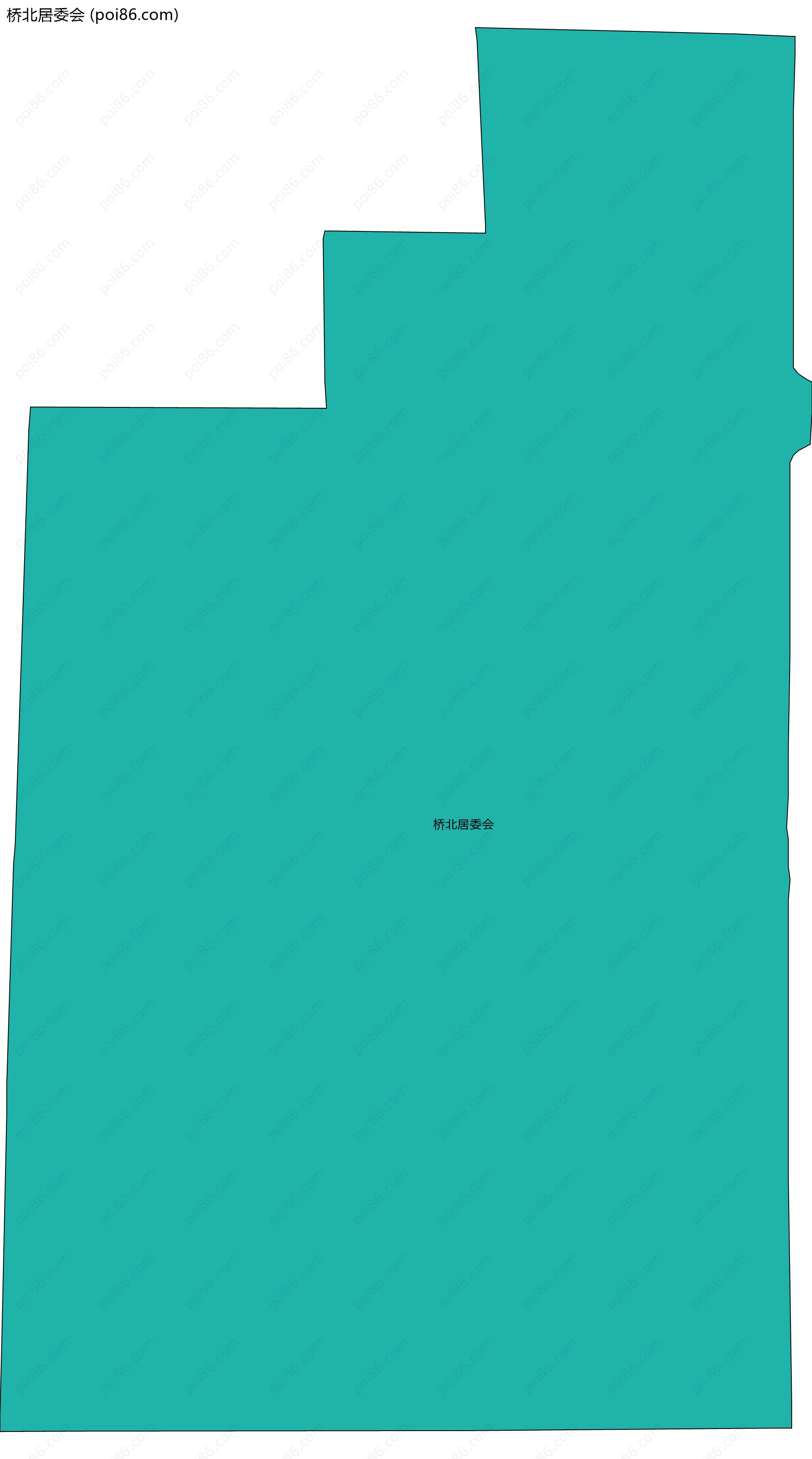 桥北居委会边界地图