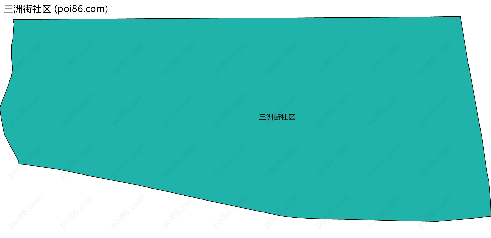 三洲街社区边界地图