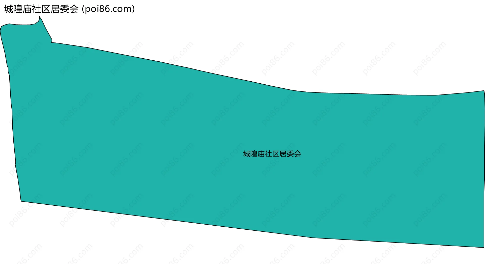 城隍庙社区居委会边界地图