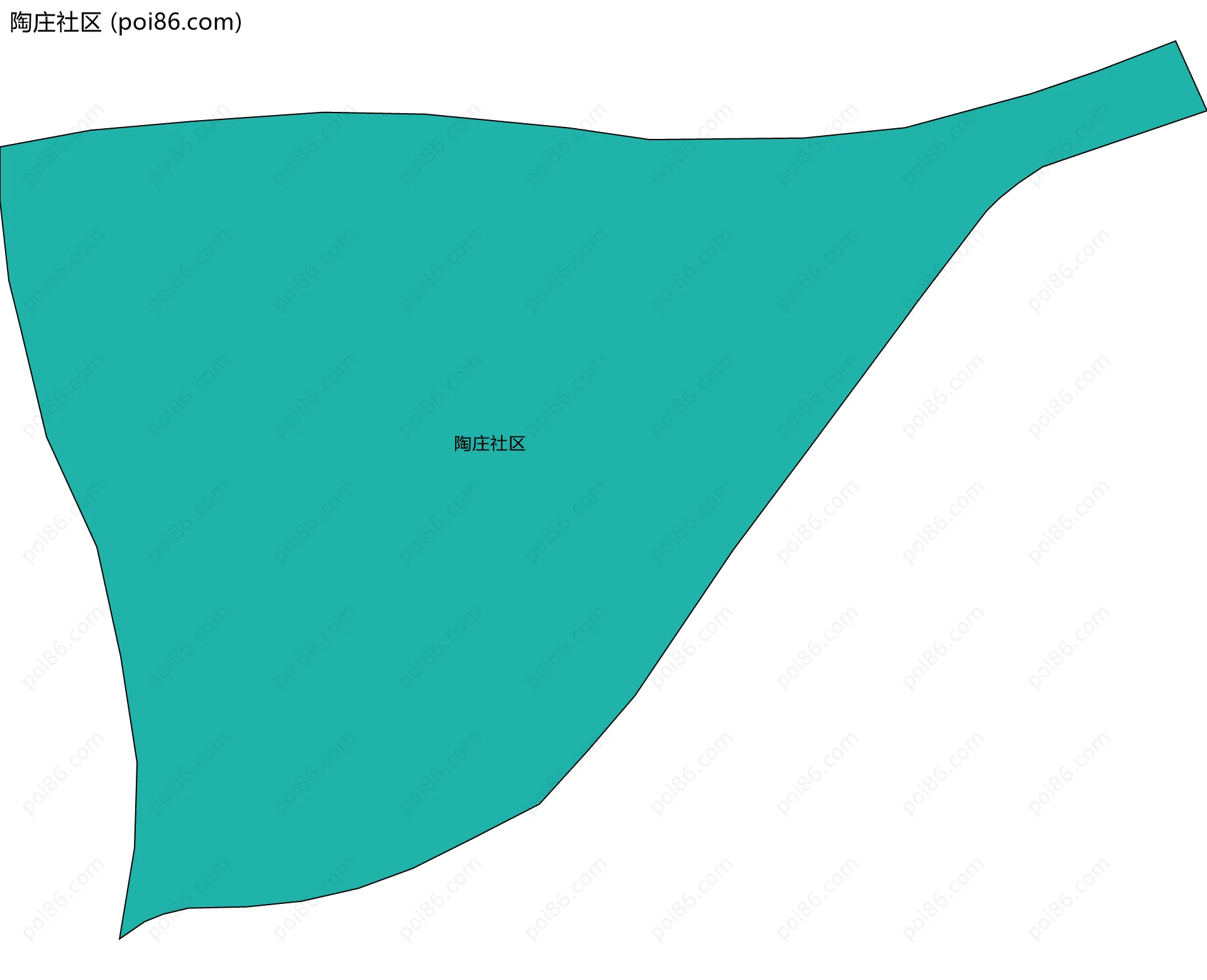 陶庄社区边界地图