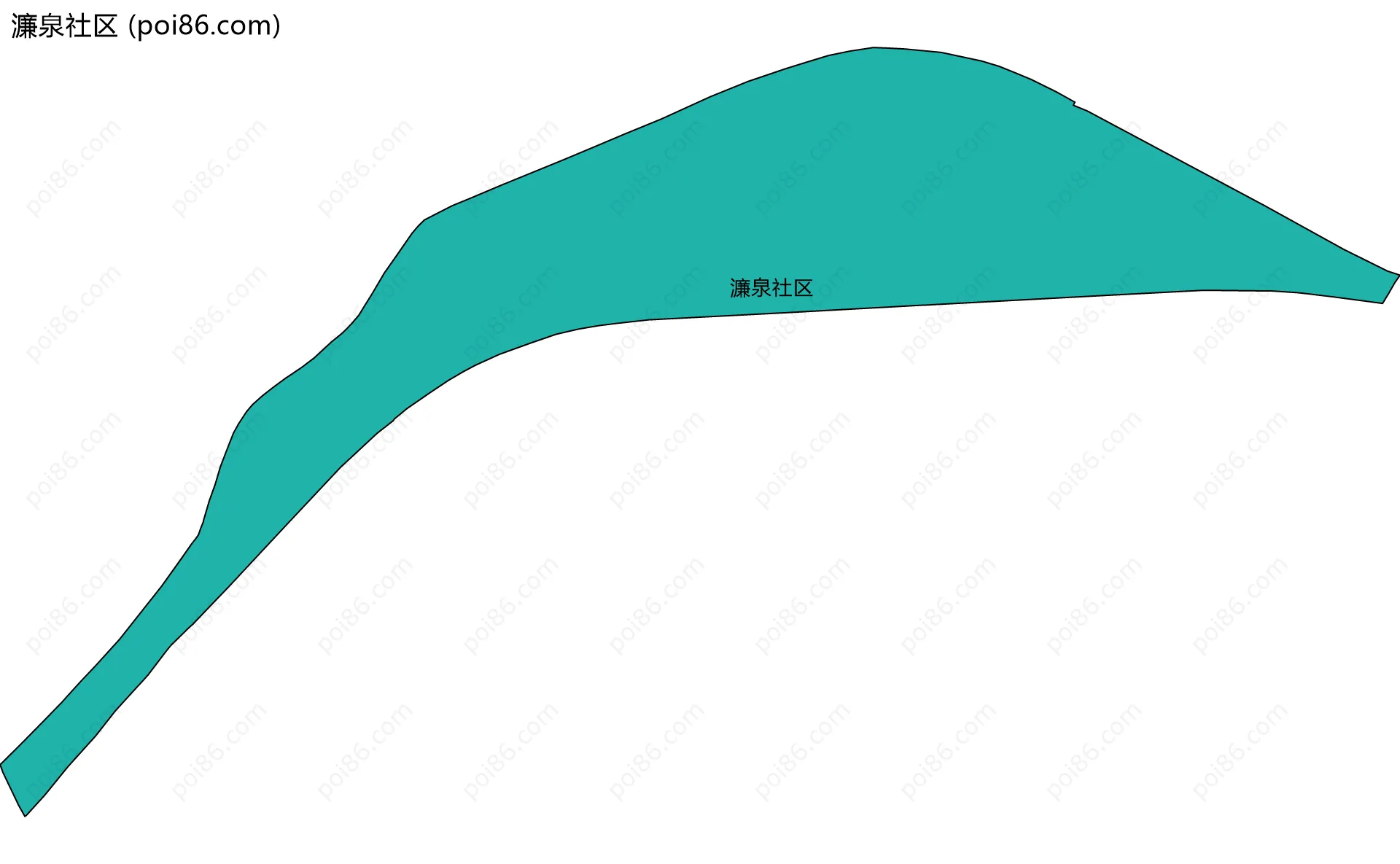 濂泉社区边界地图