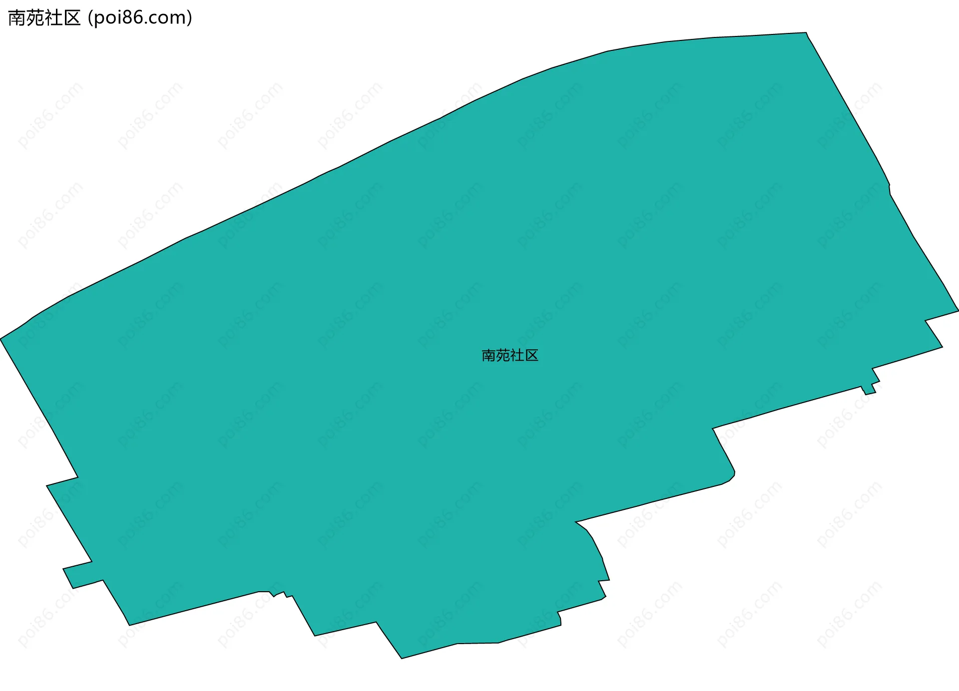 南苑社区边界地图