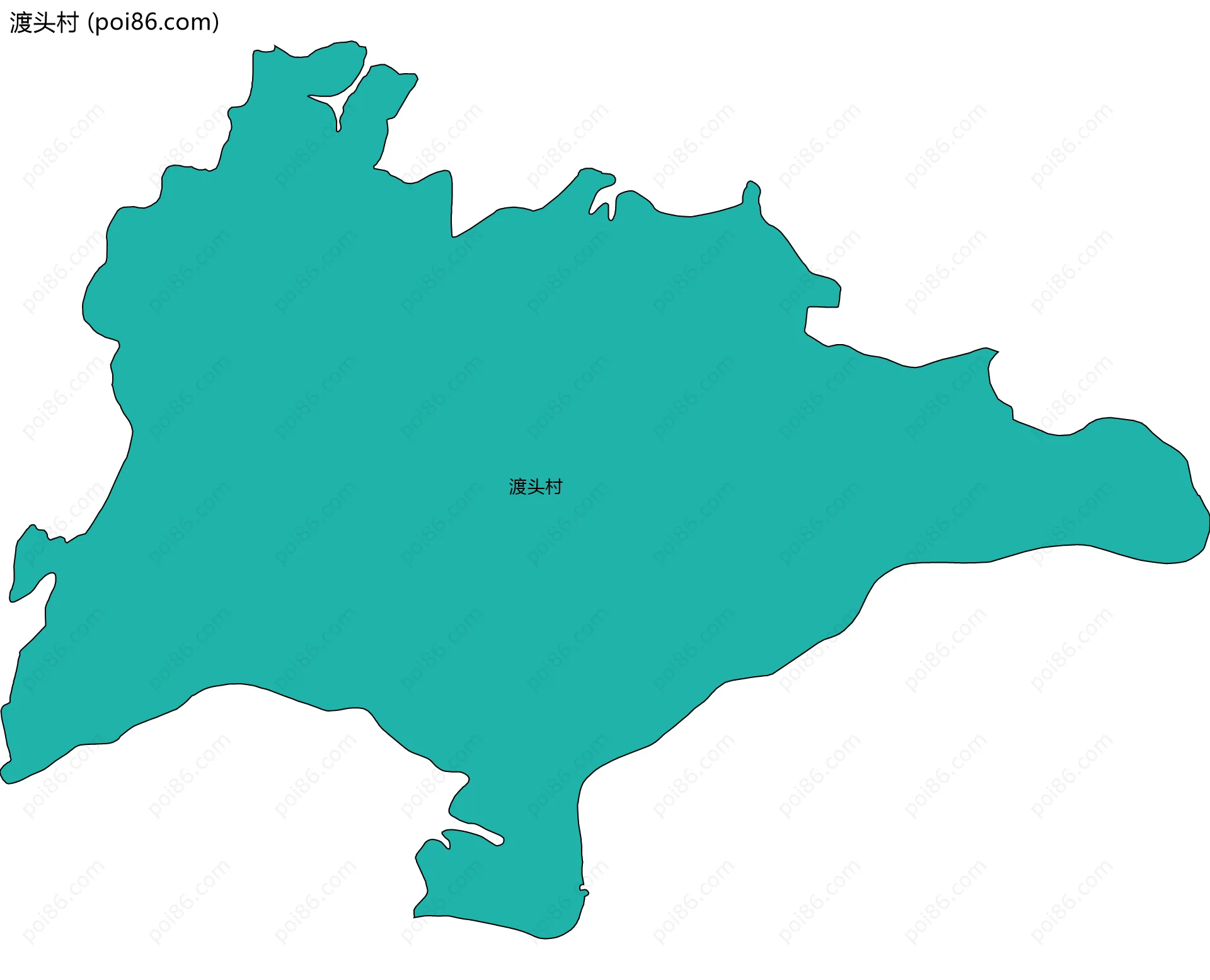 渡头村边界地图
