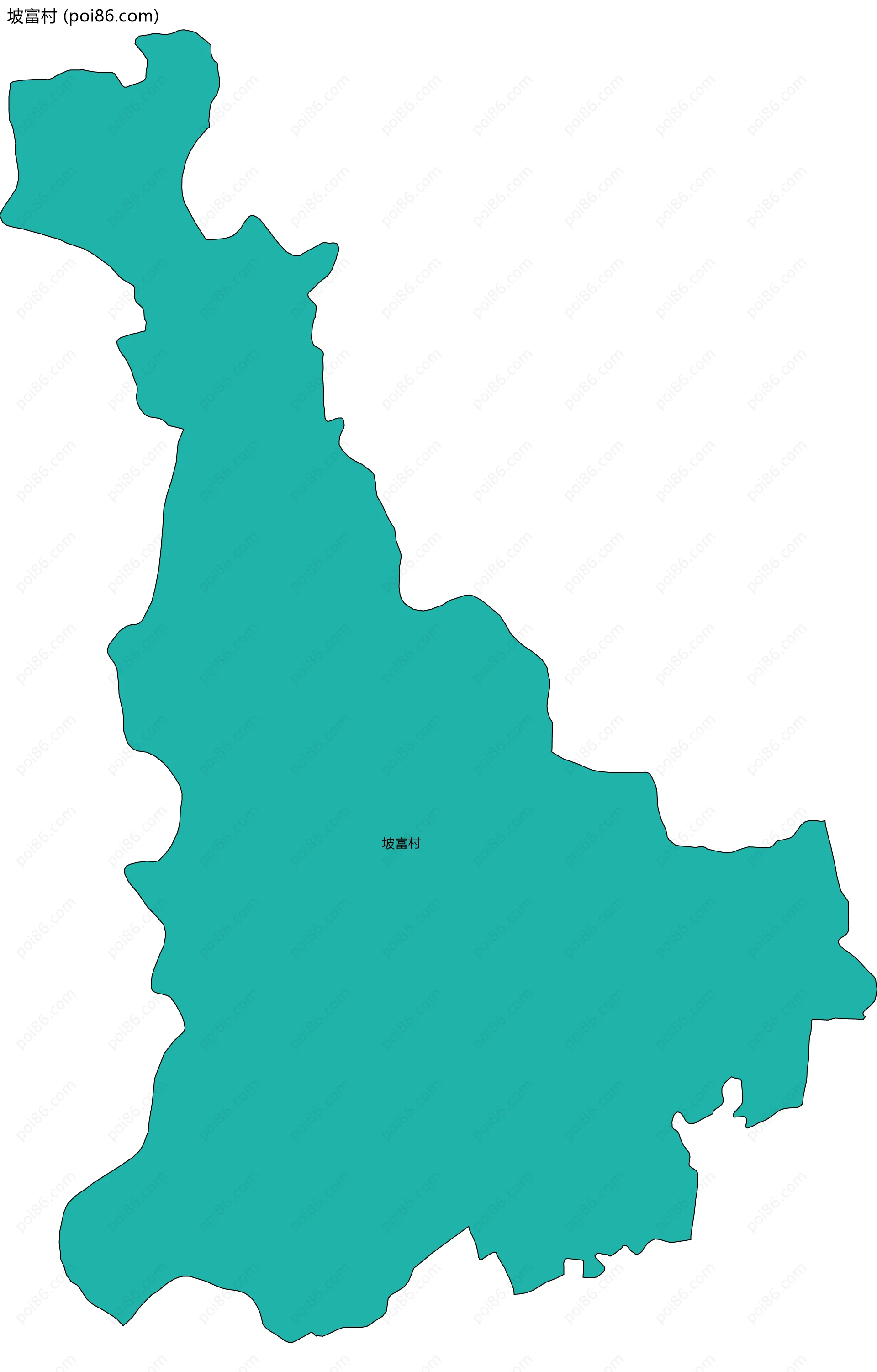 坡富村边界地图