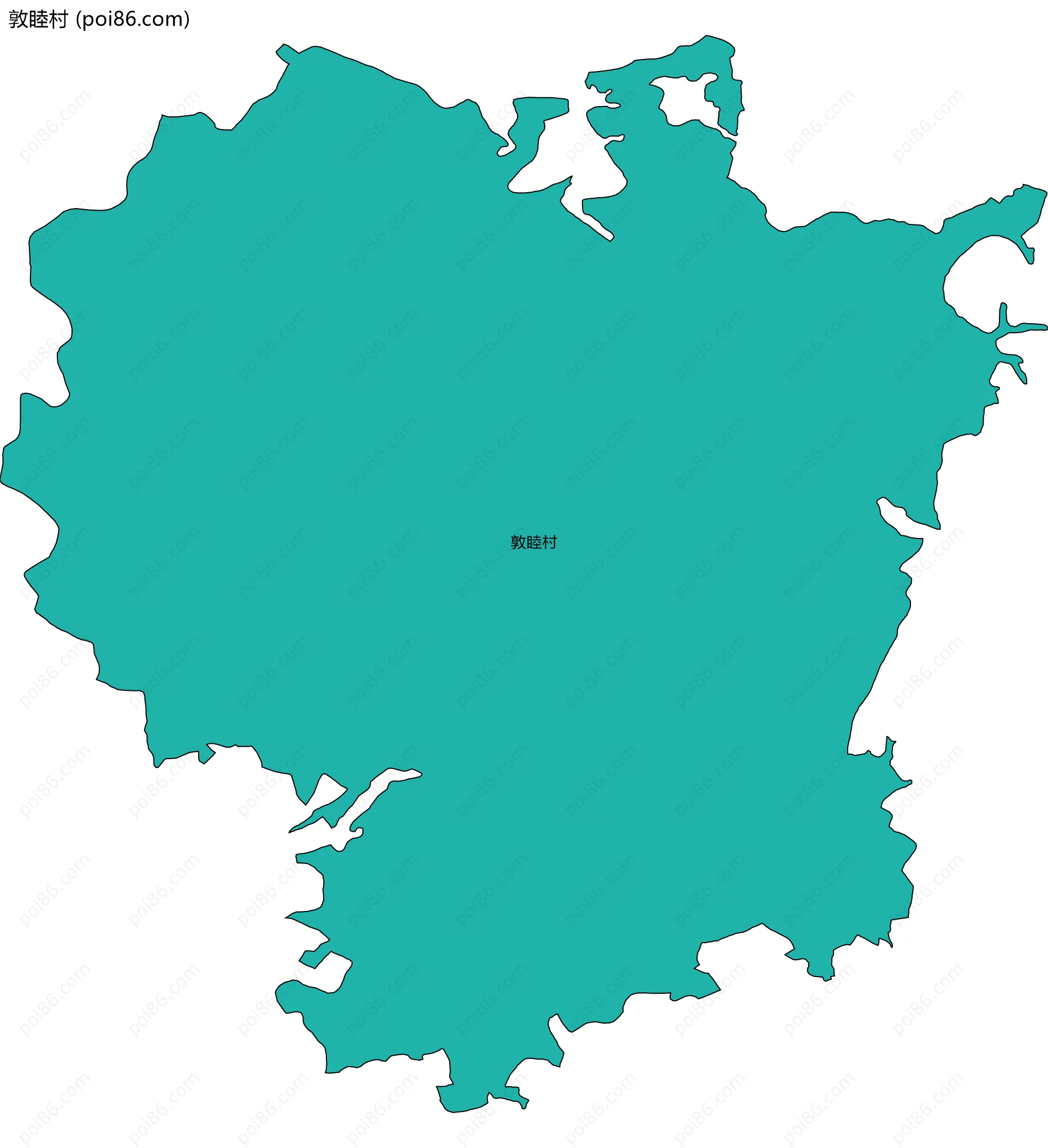 敦睦村边界地图