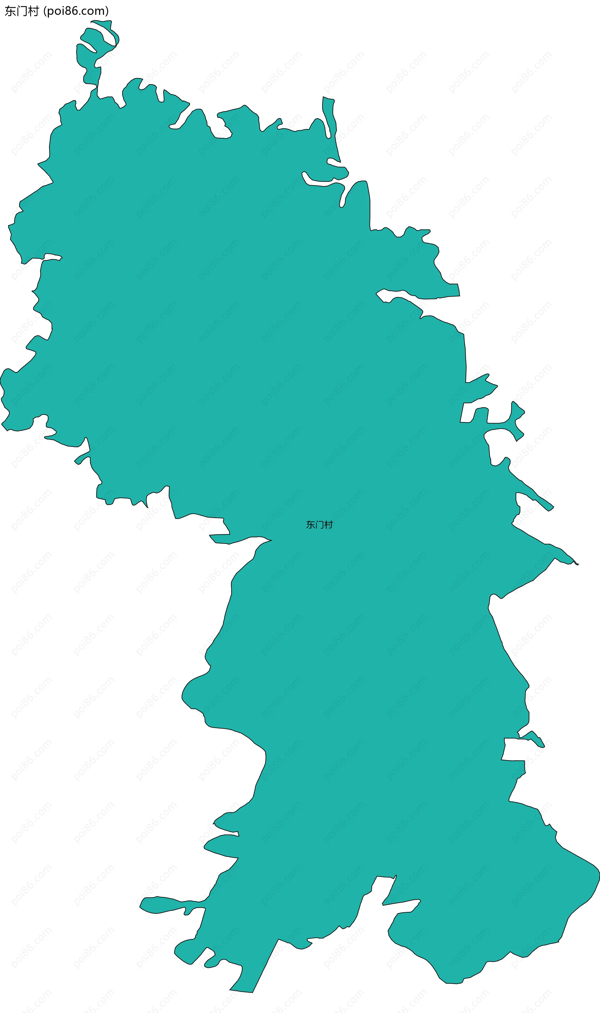 东门村边界地图