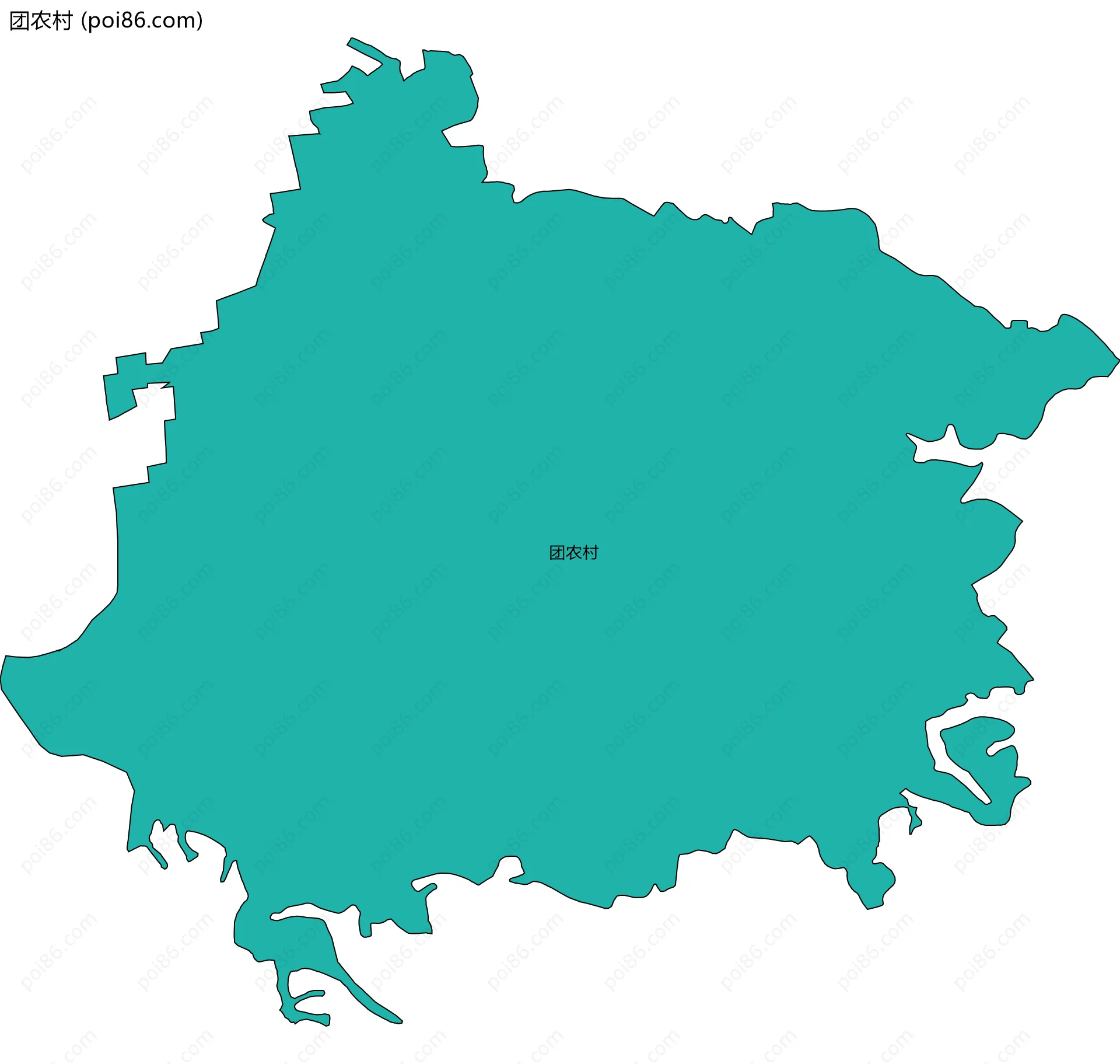 团农村边界地图