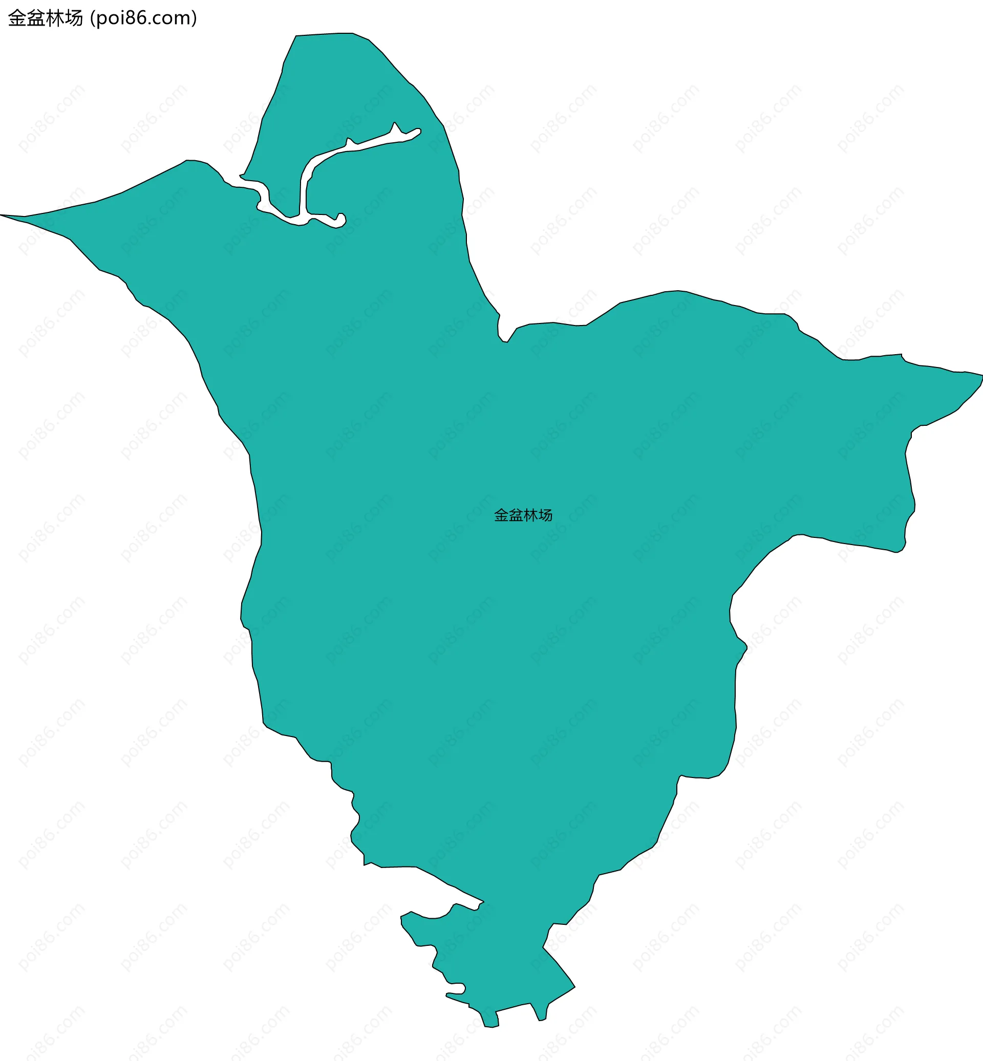 金盆林场边界地图
