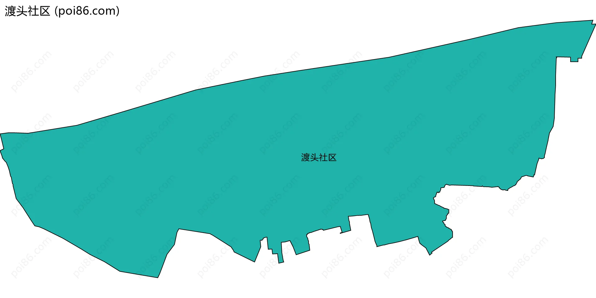 渡头社区边界地图