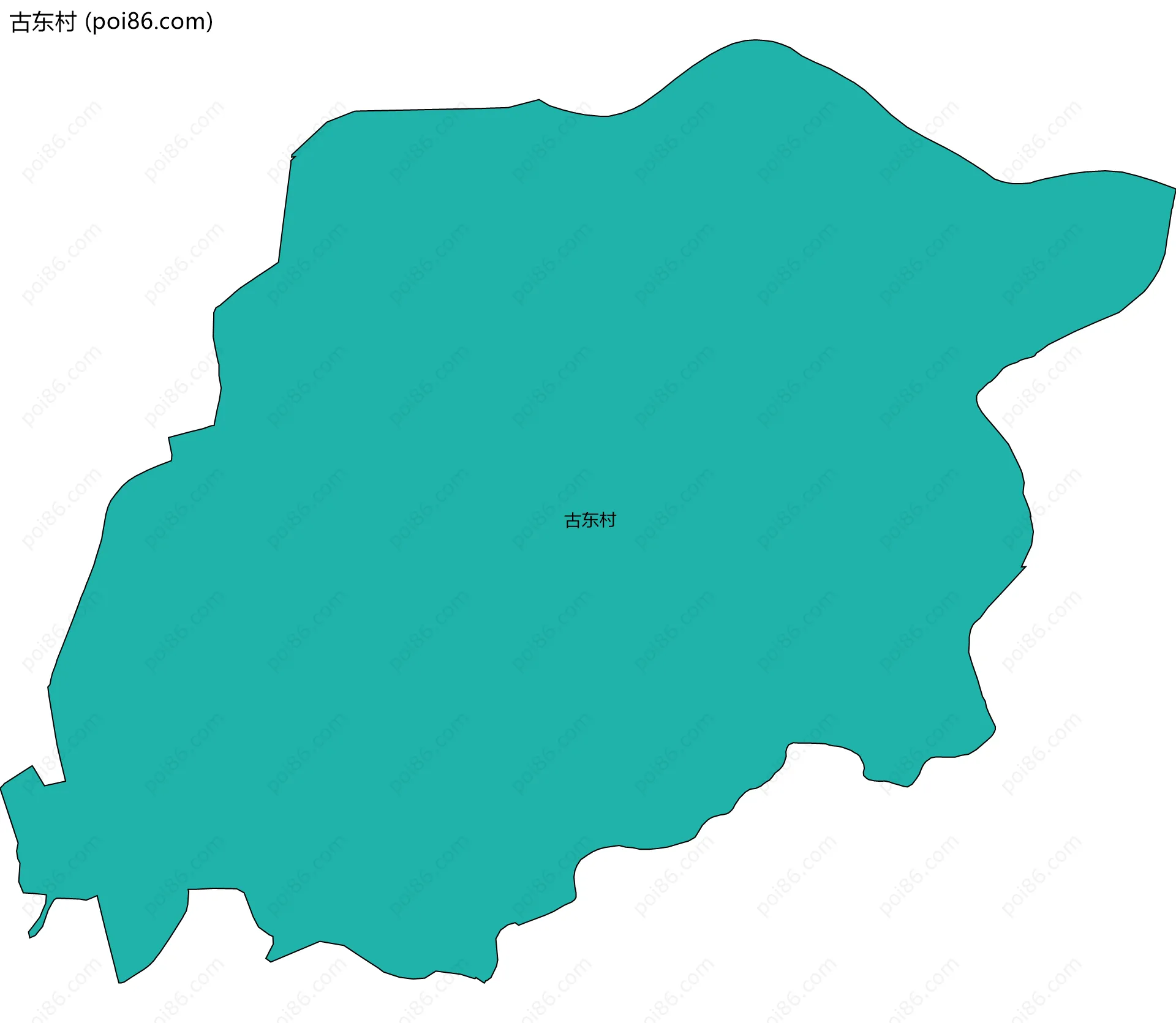 古东村边界地图