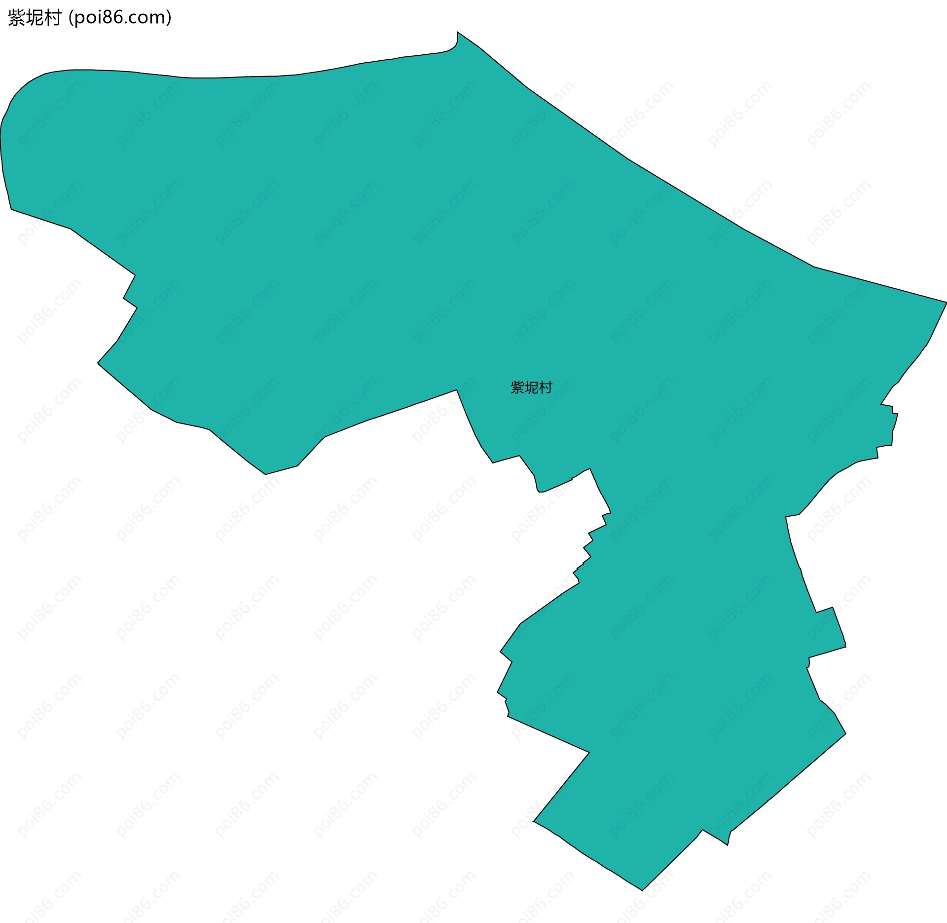 紫坭村边界地图