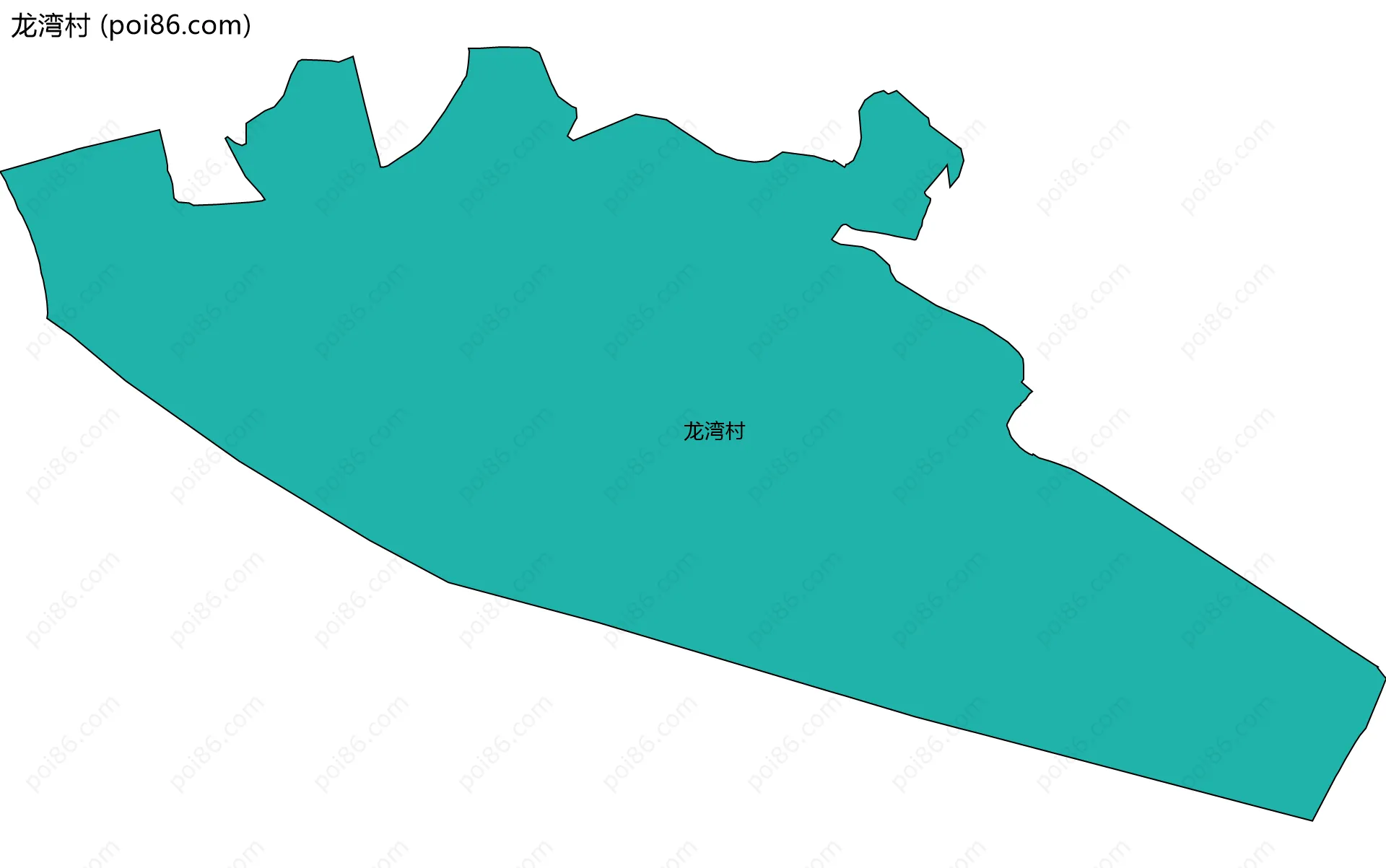 龙湾村边界地图