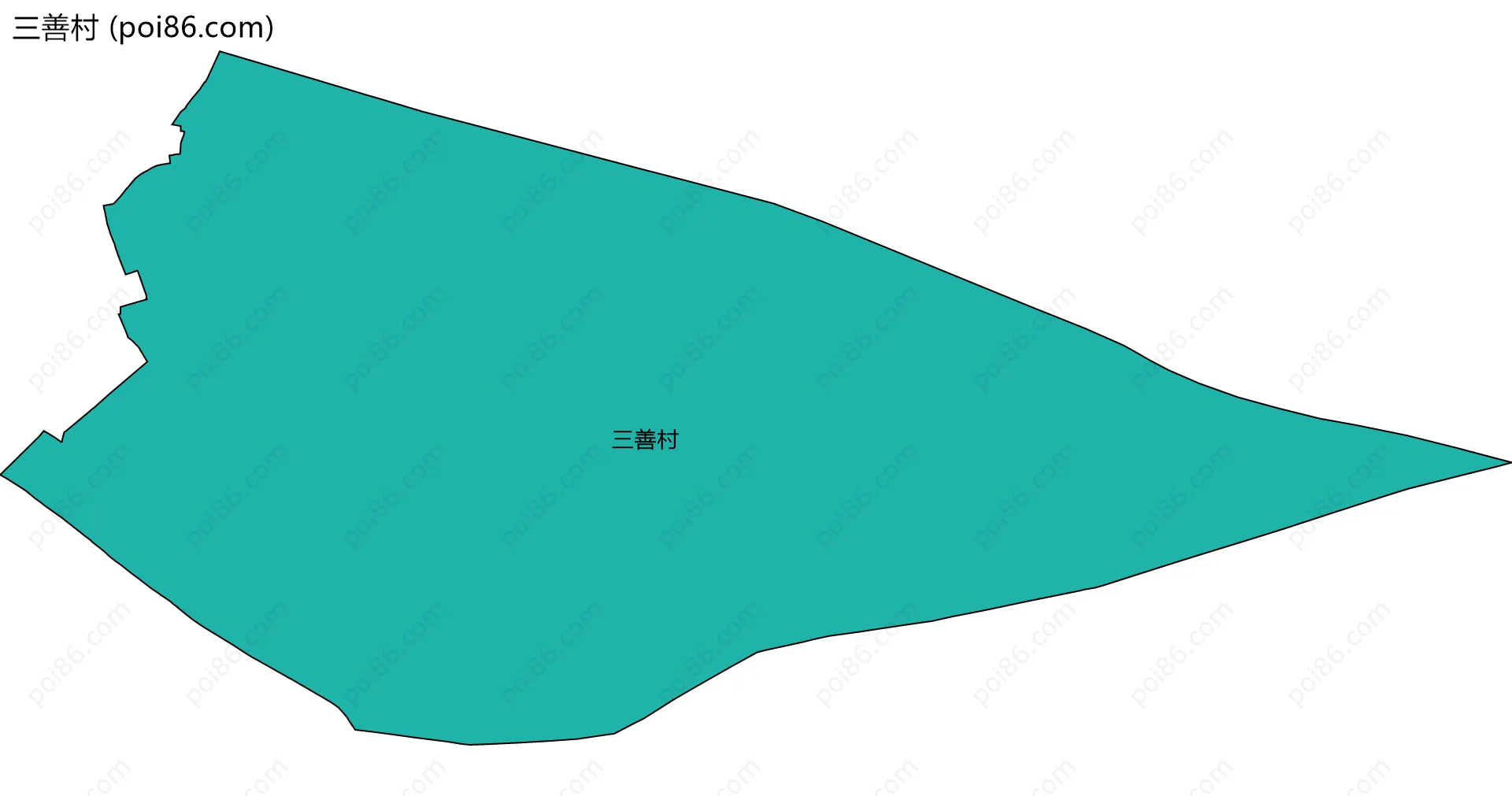 三善村边界地图