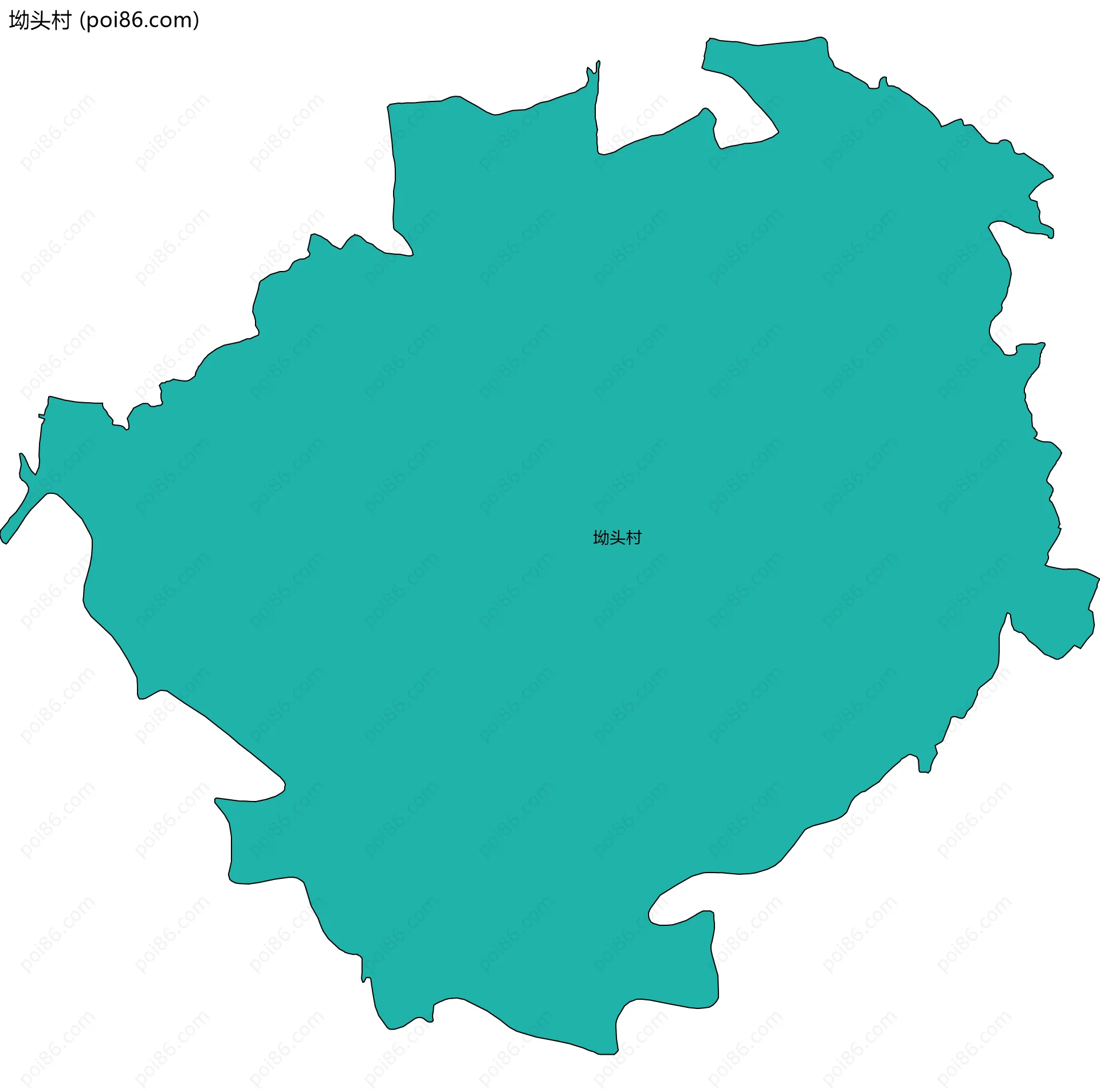 坳头村边界地图