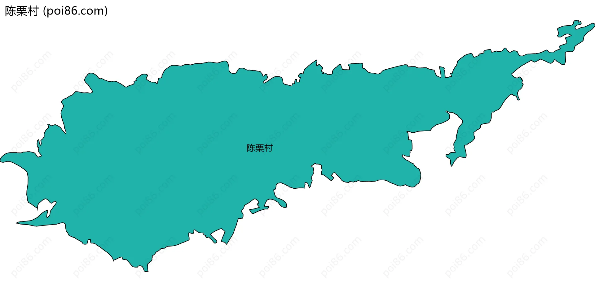 陈栗村边界地图