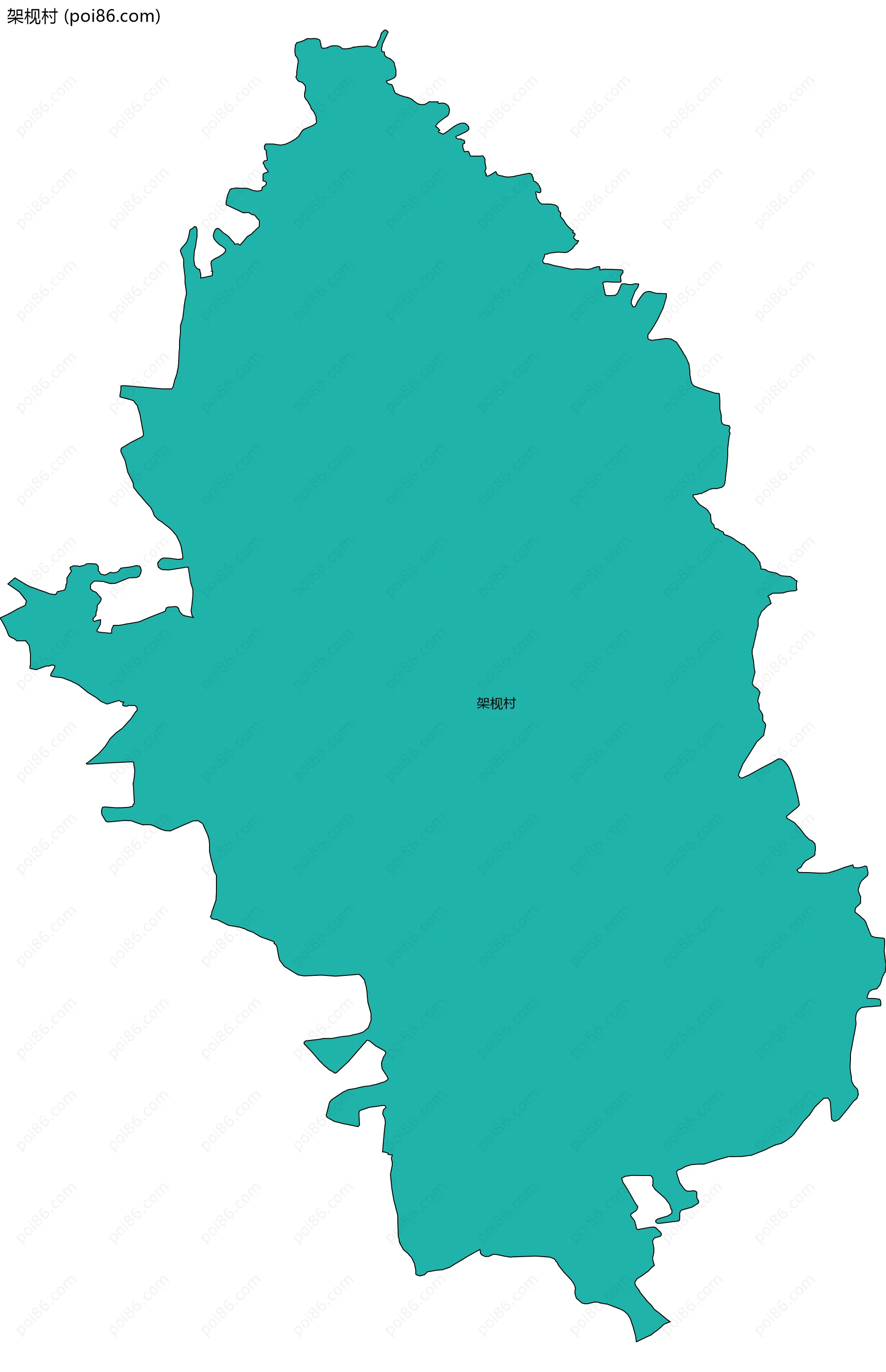 架枧村边界地图