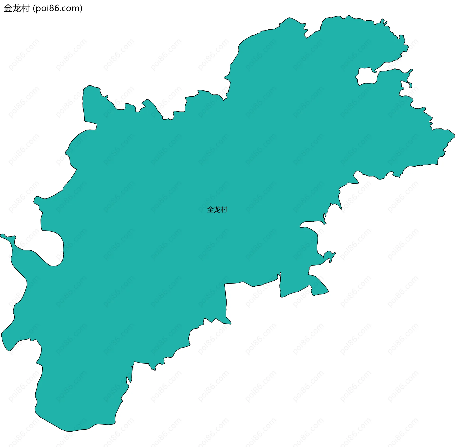 金龙村边界地图
