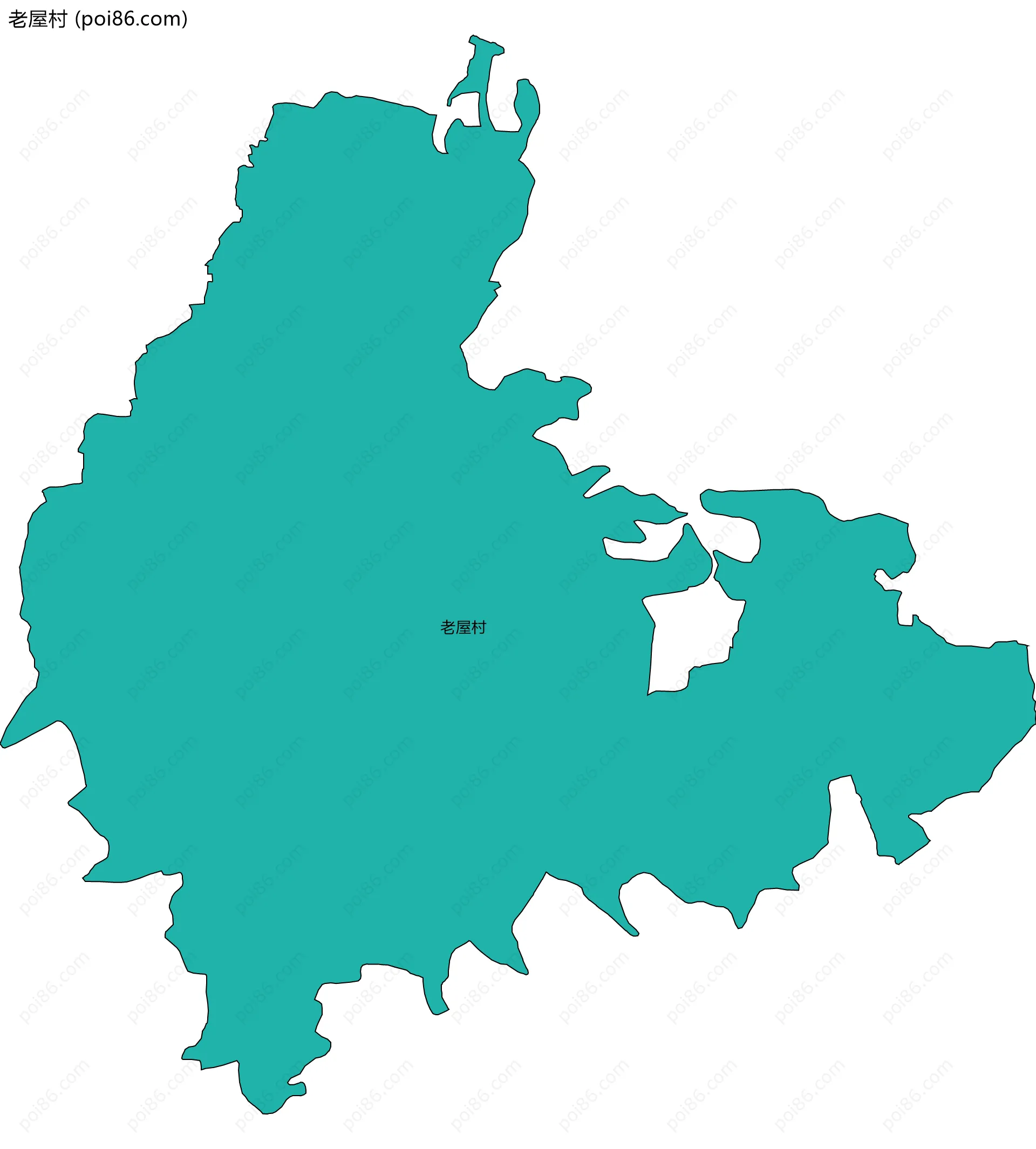 老屋村边界地图