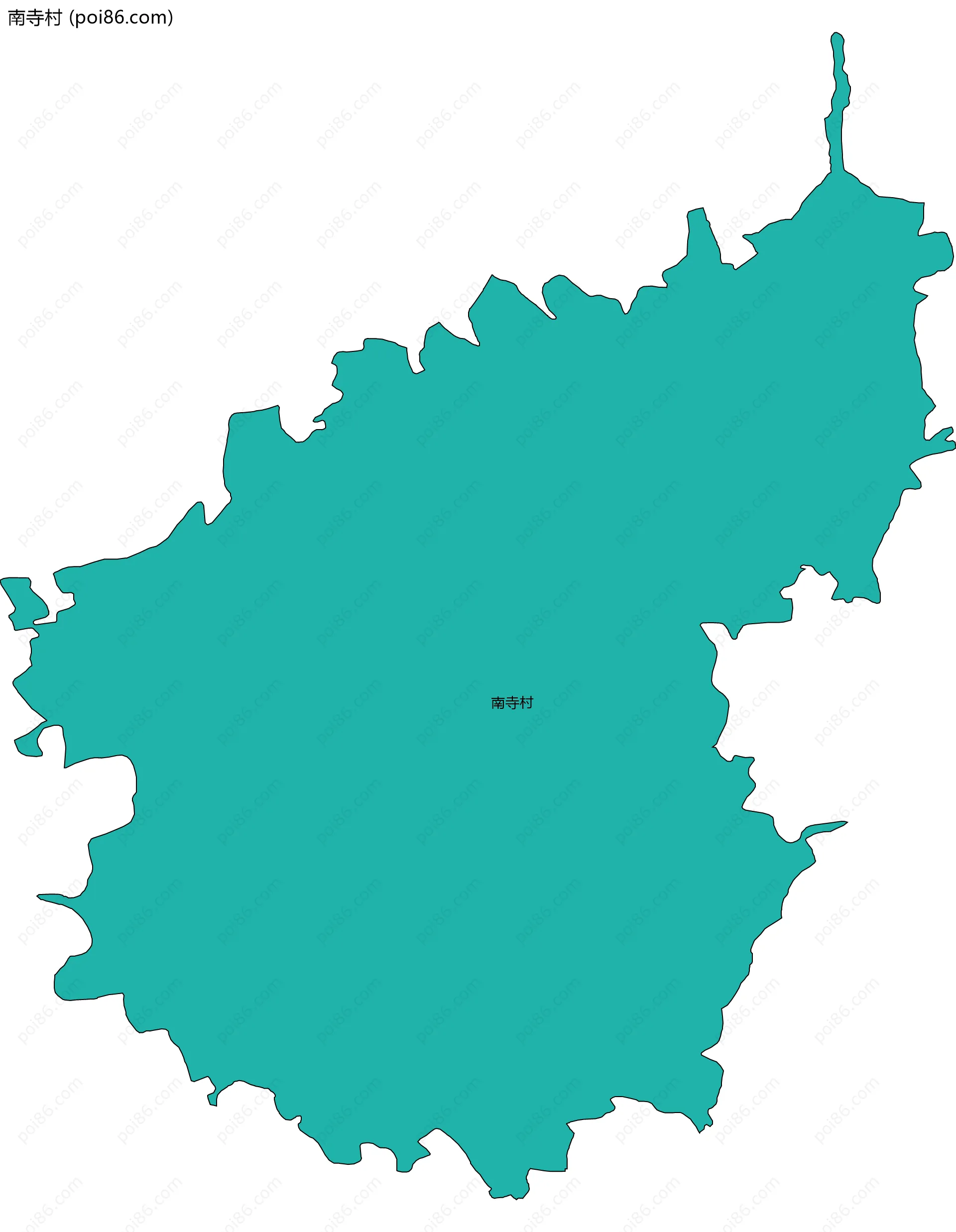 南寺村边界地图