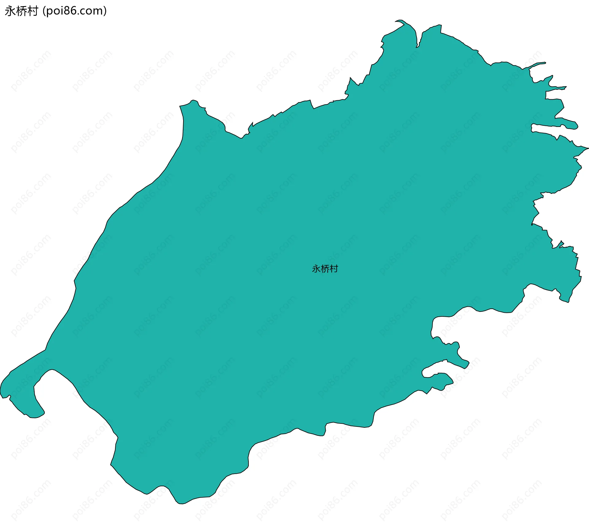 永桥村边界地图