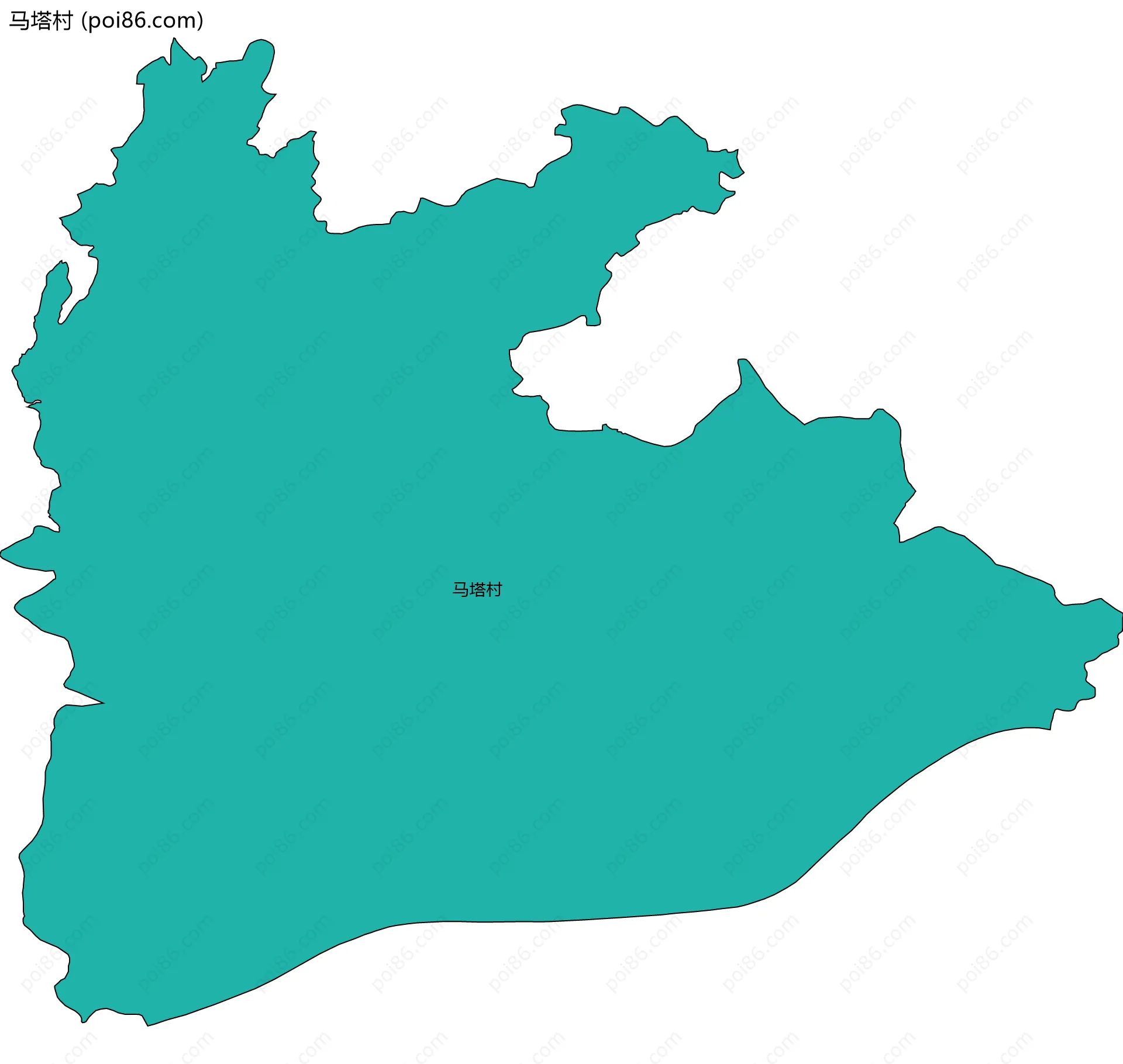 马塔村边界地图