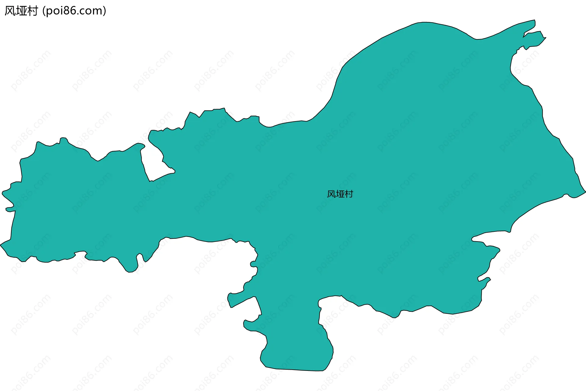 风垭村边界地图