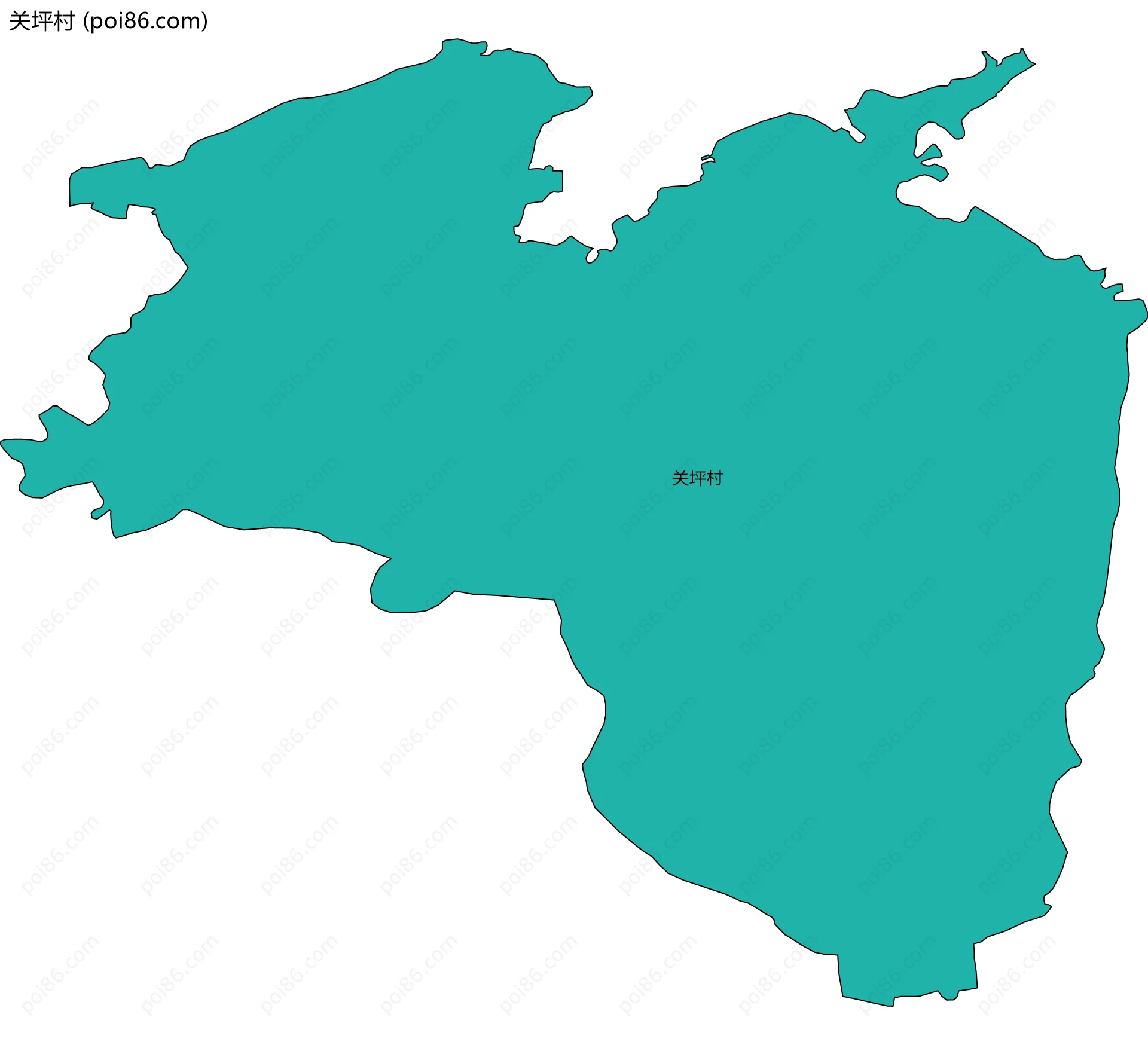 关坪村边界地图