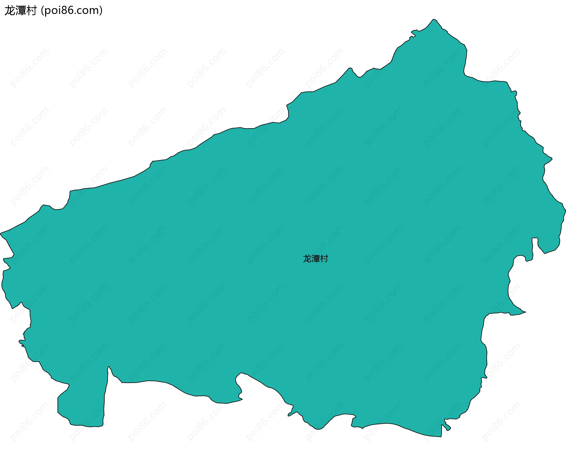 龙潭村边界地图