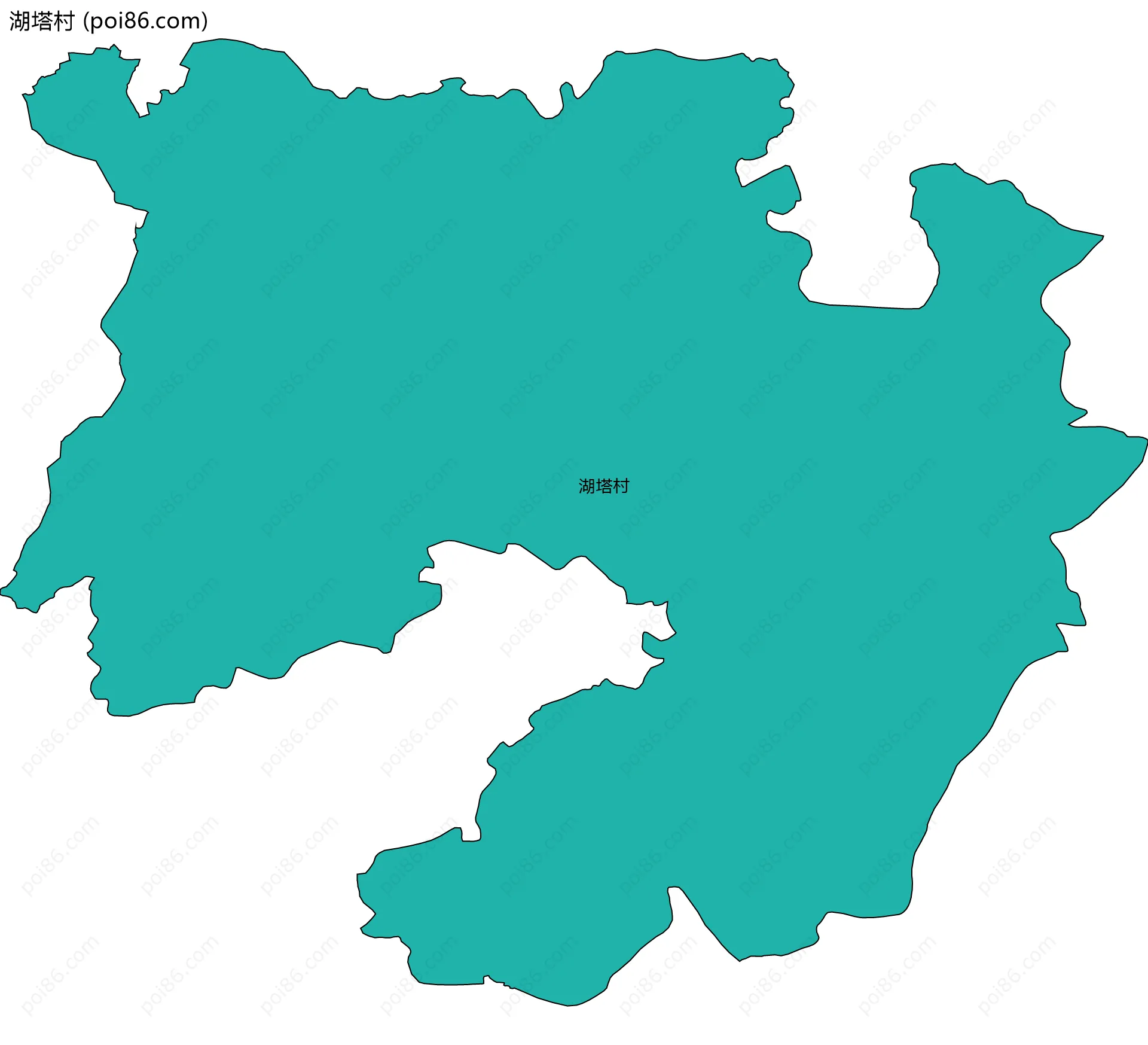 湖塔村边界地图