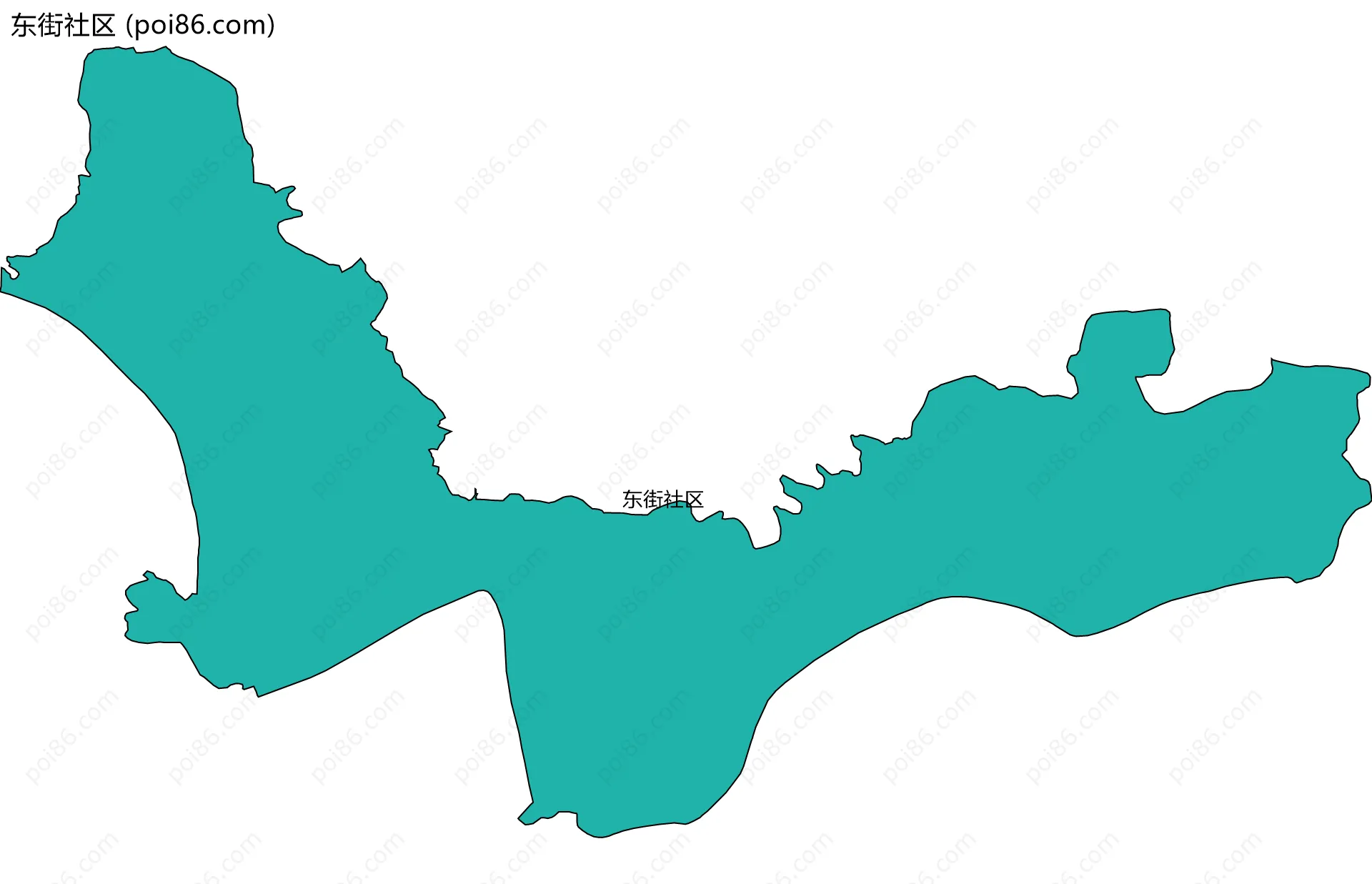 东街社区边界地图