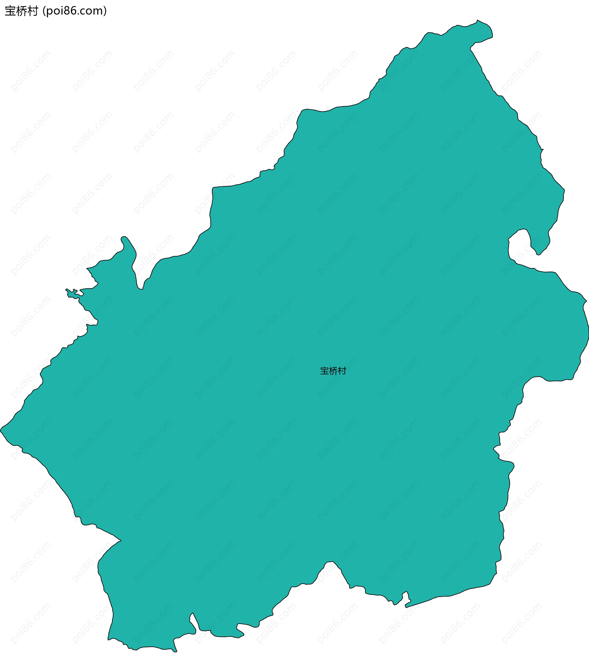 宝桥村边界地图