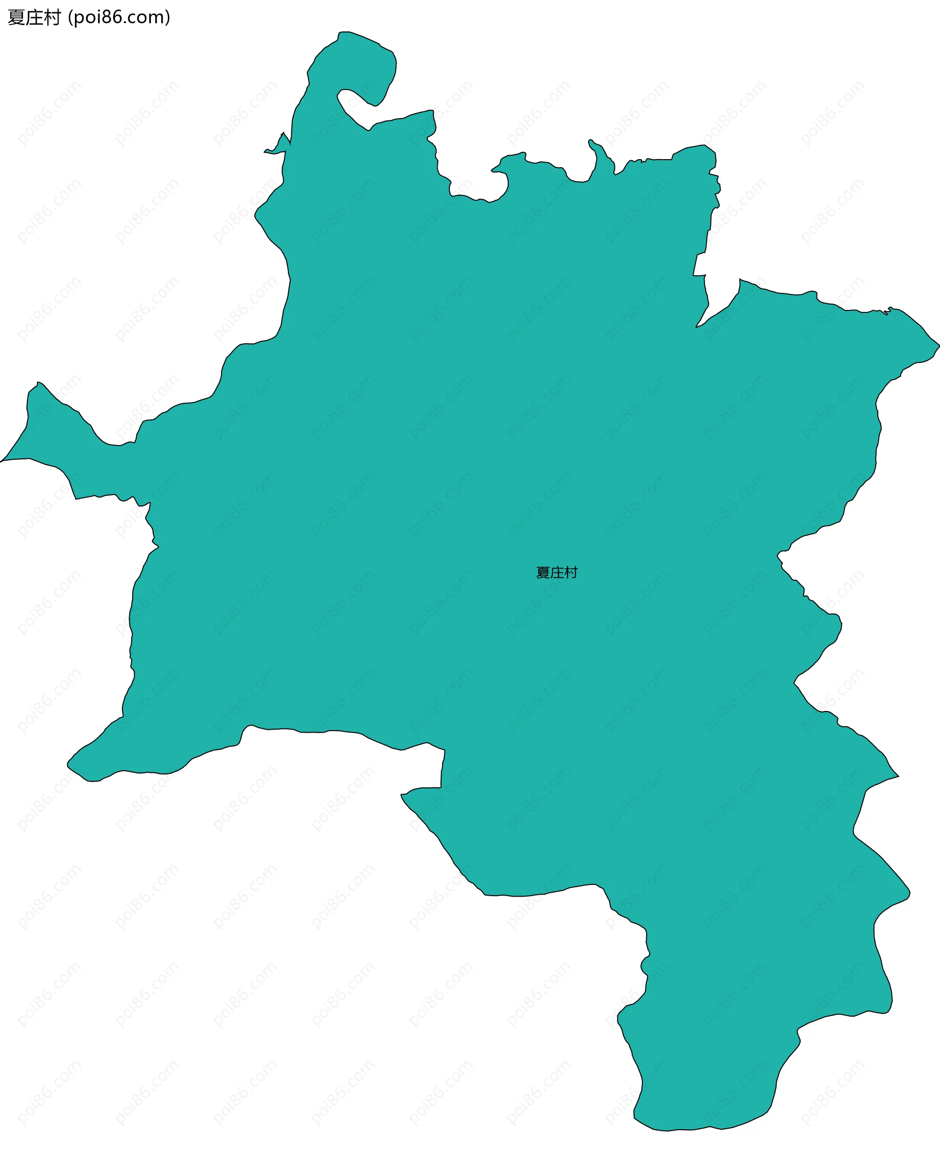 夏庄村边界地图