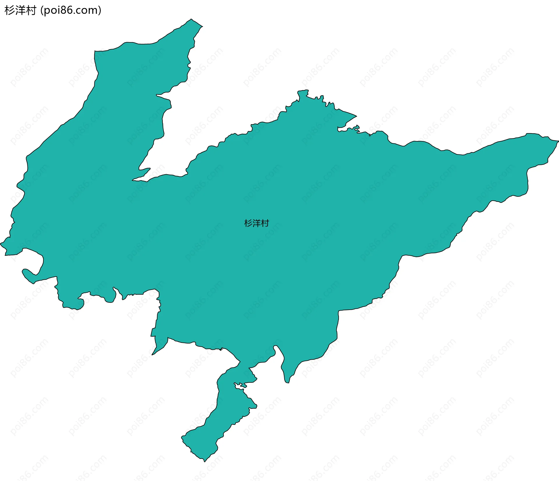 杉洋村边界地图