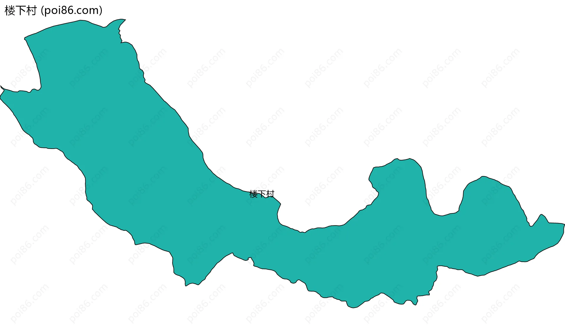 楼下村边界地图