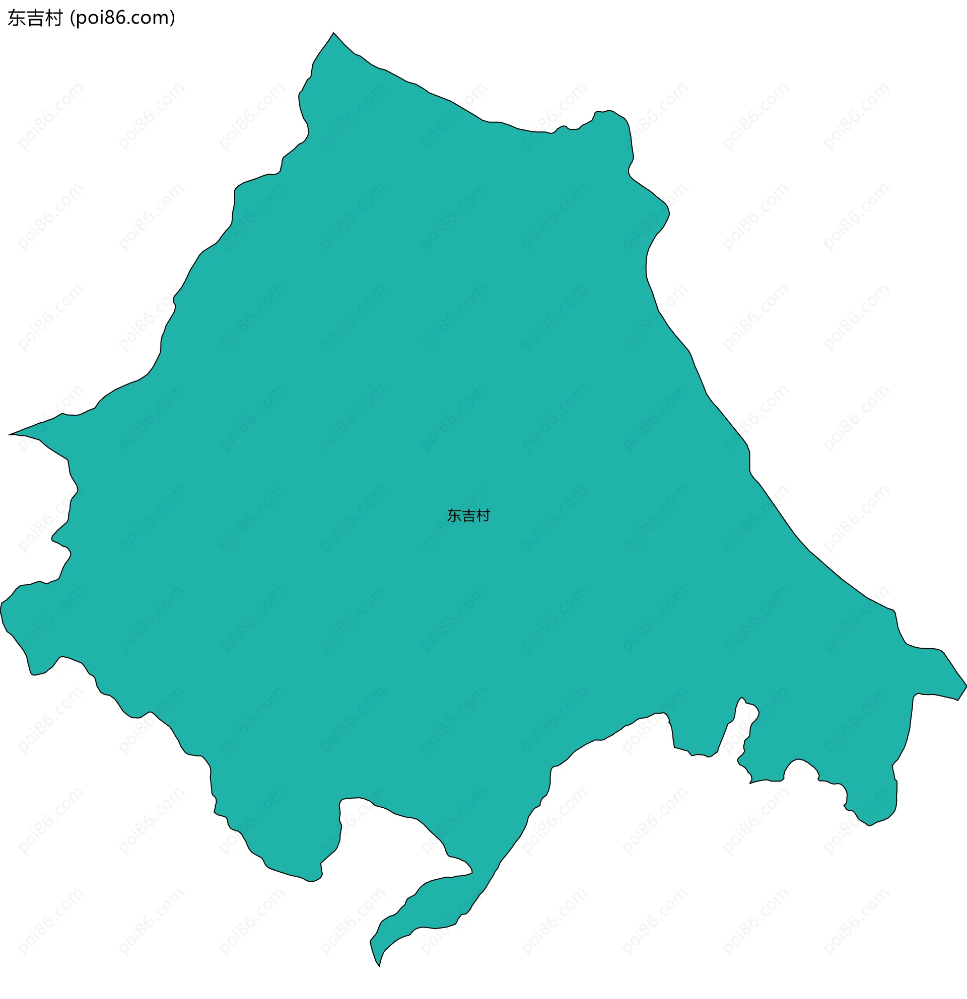 东吉村边界地图